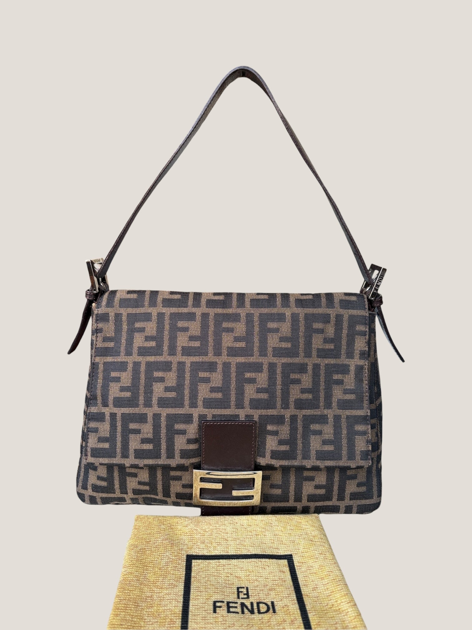 Fendi Mamma Baguette Zucca
