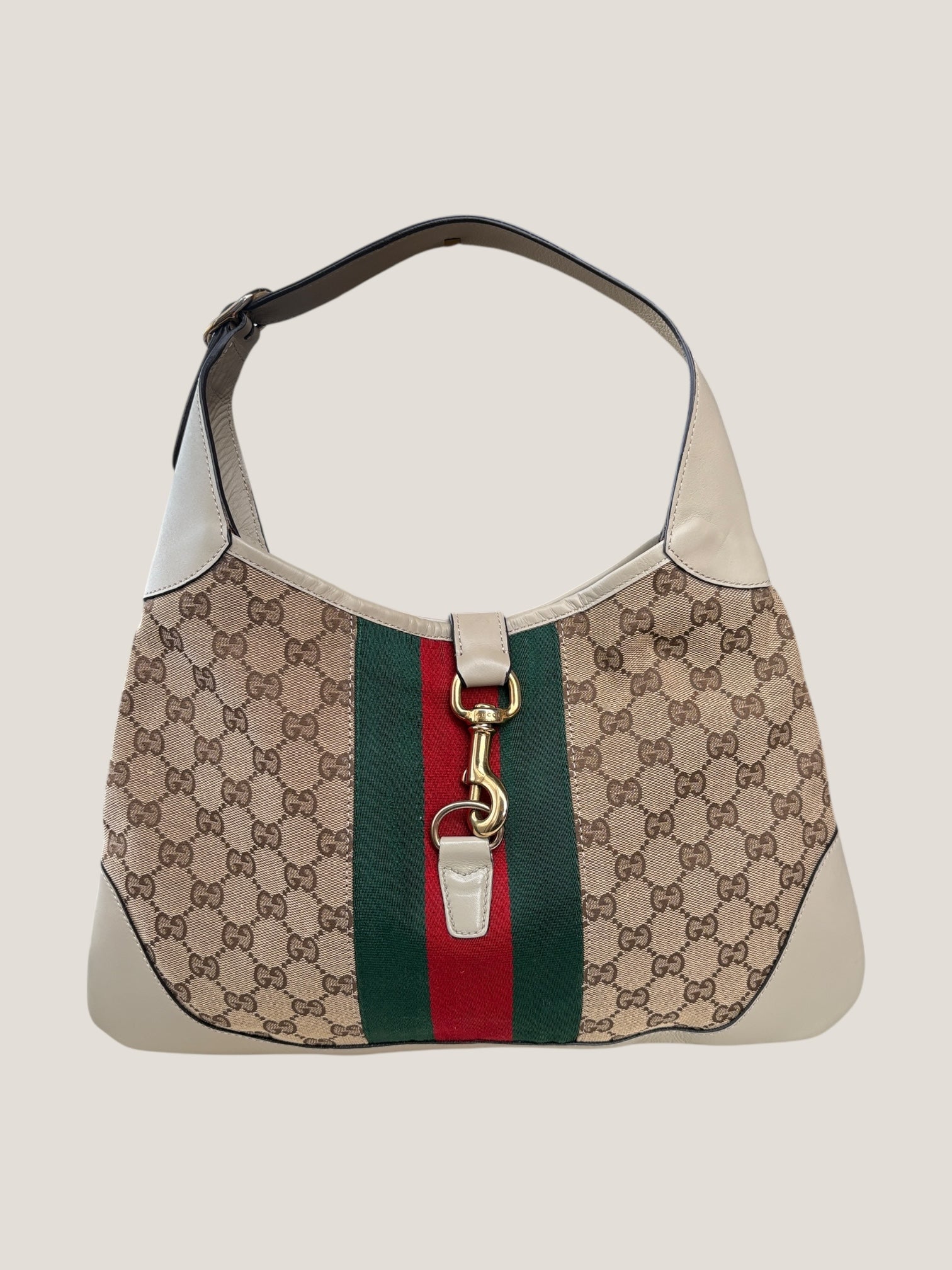 Gucci Jackie GG canvas con banda web
