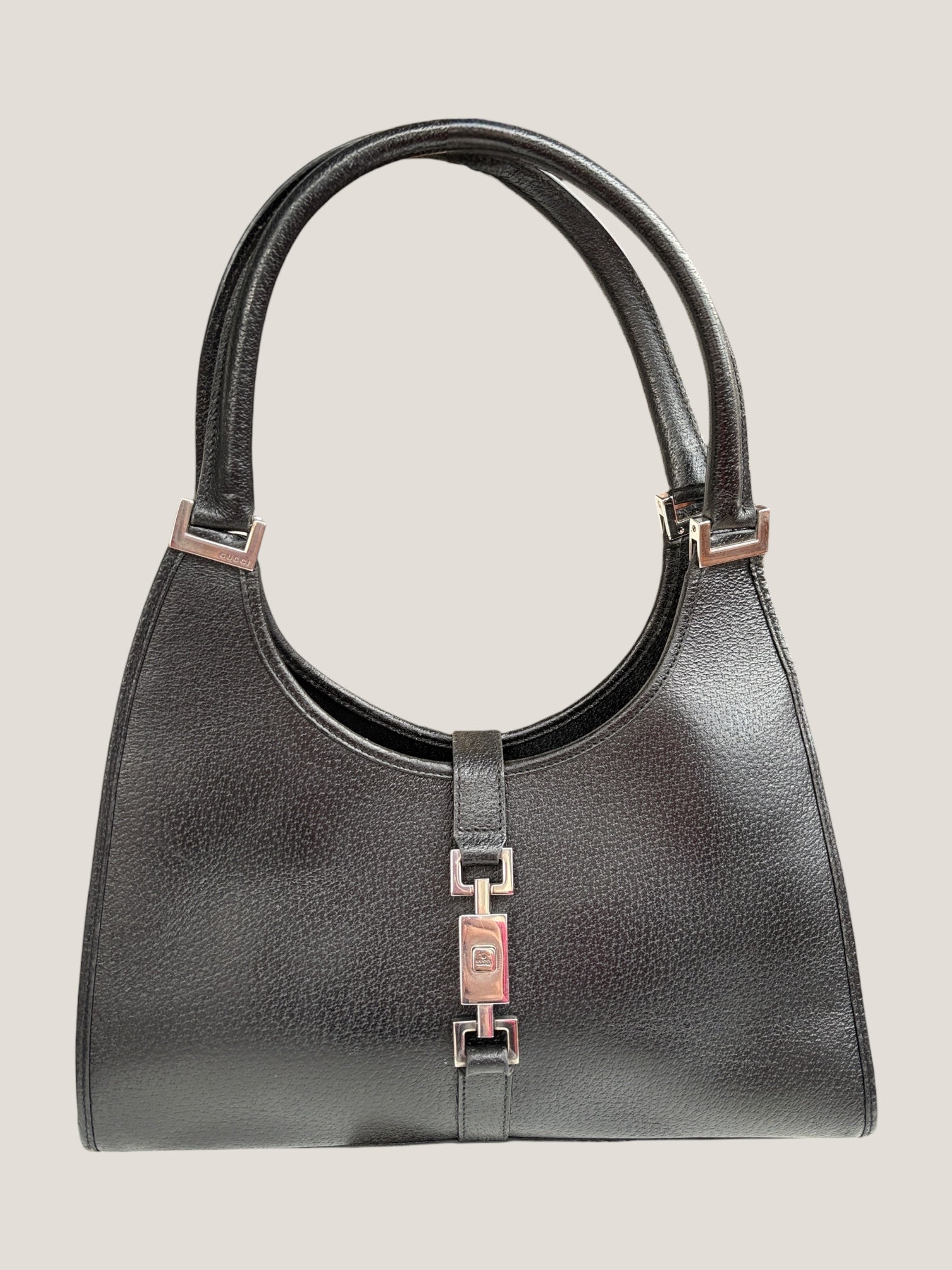 Gucci Jackie in pelle nera