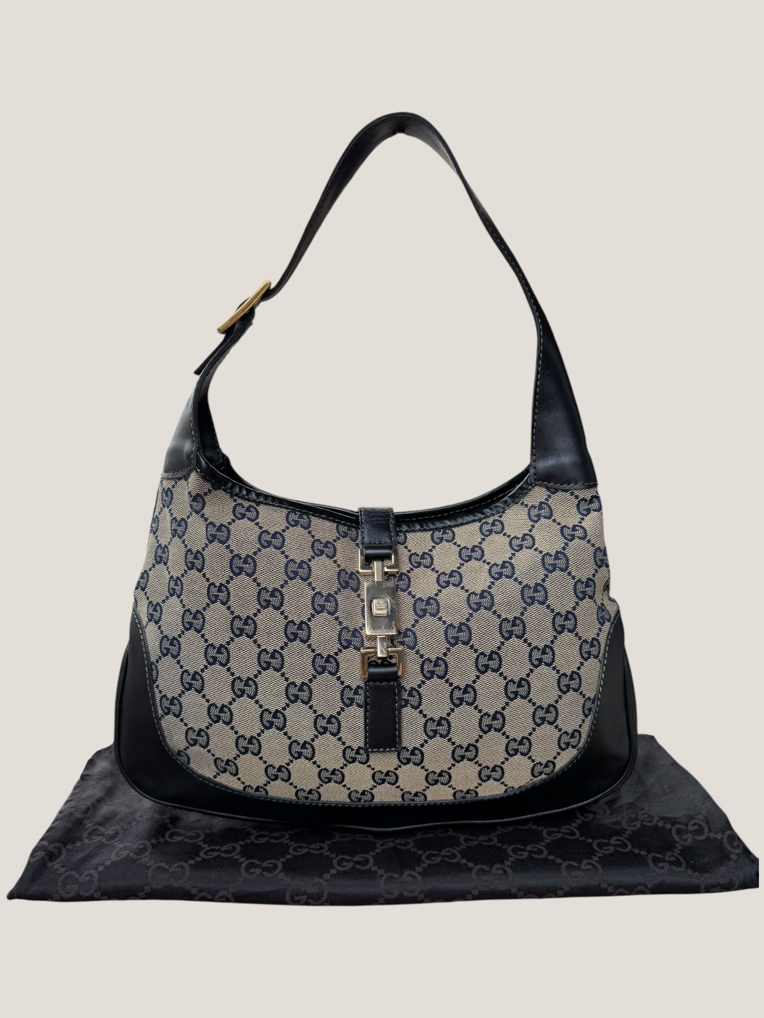 Gucci Jackie GG Canvas Blu Navy