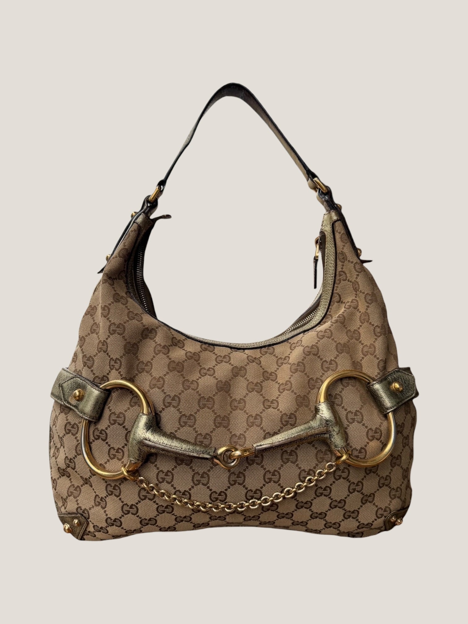Gucci Hobo Horsebit Metallizzata