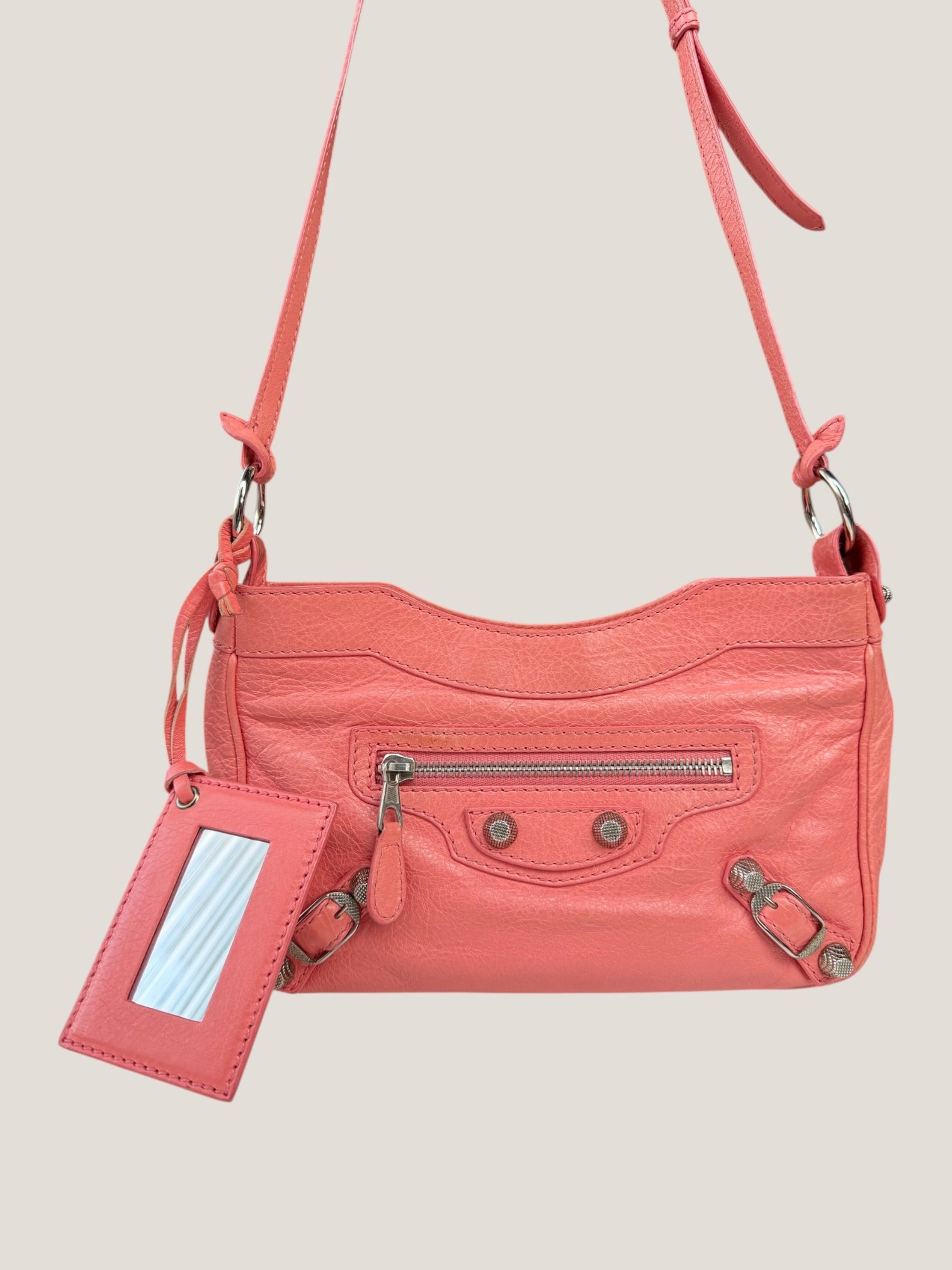 Balenciaga Hip in pelle rosa