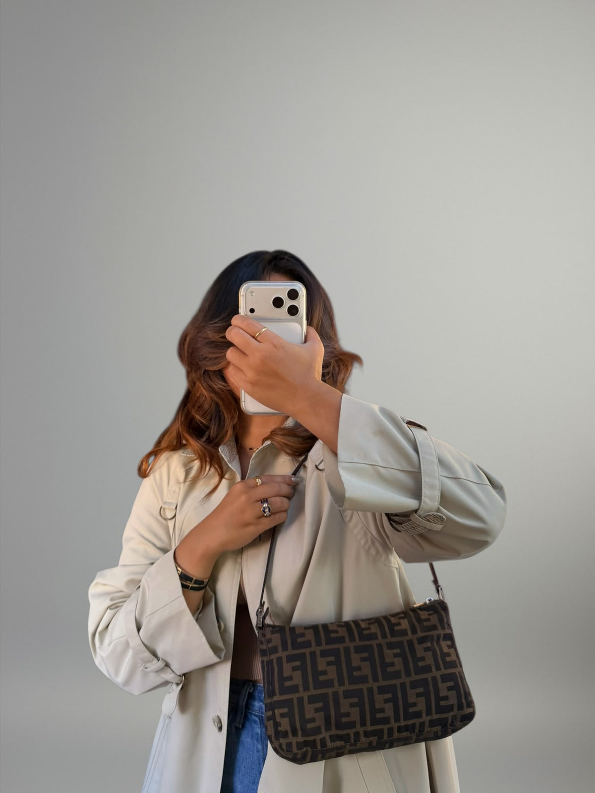 Fendi Zucca Pochette
