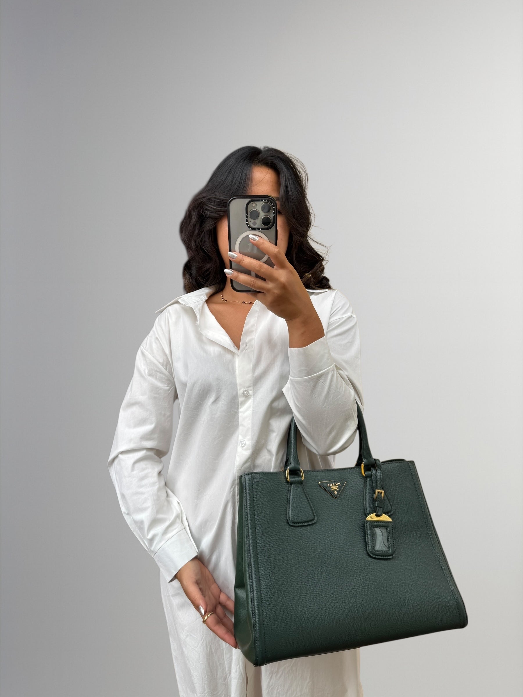 Prada Tote in Saffiano Leather – Verde Bosco