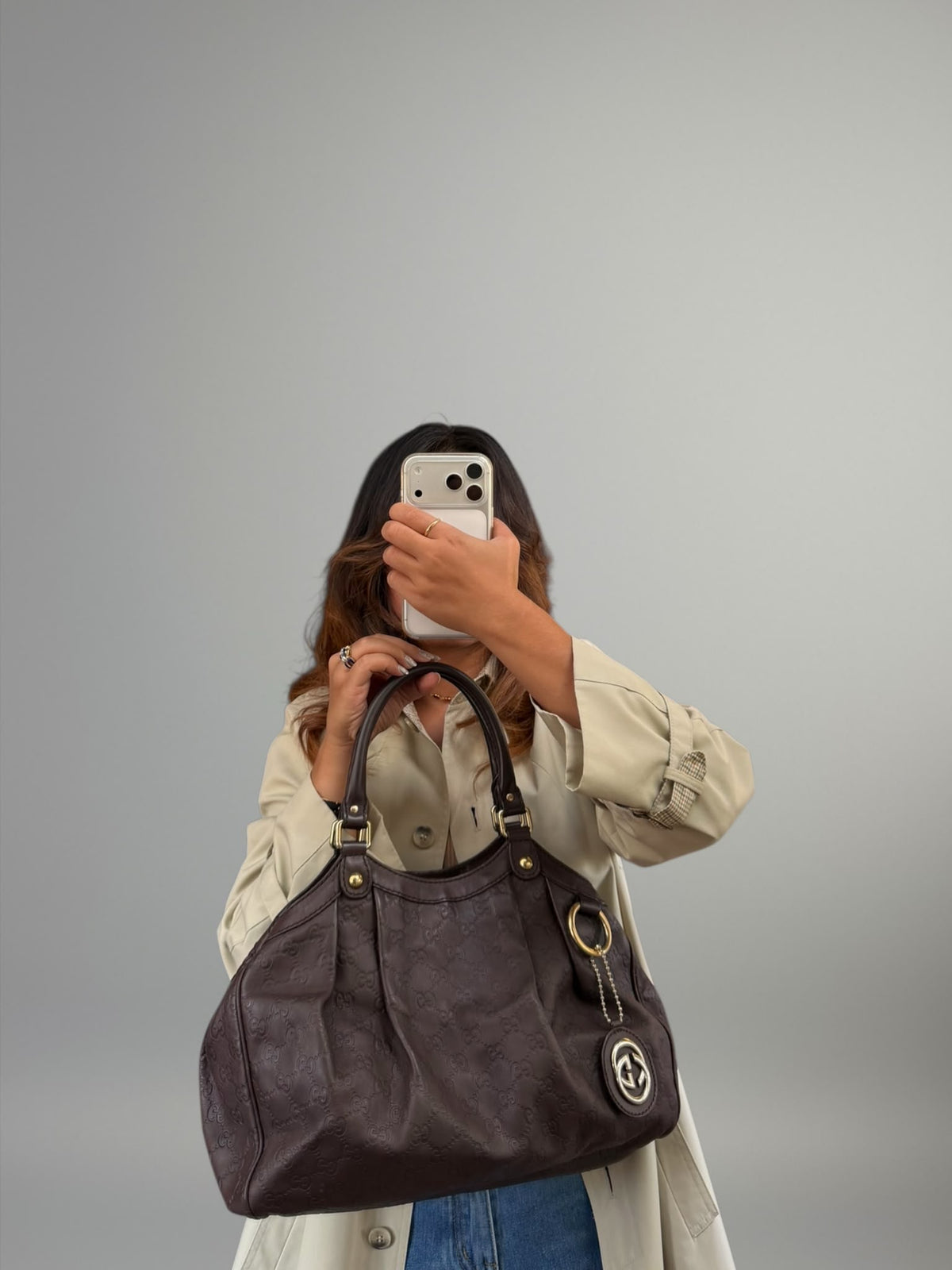 Gucci Sukey Guccissima Tote Bag