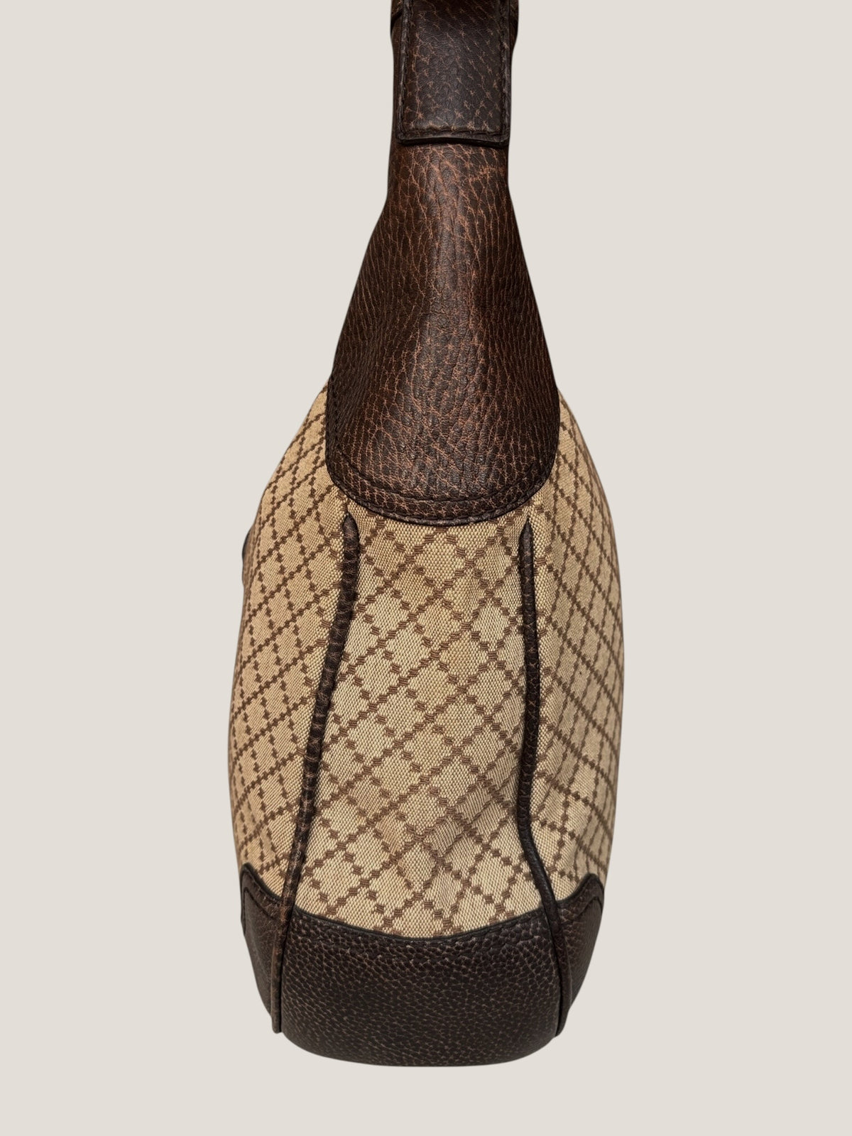 Gucci Hobo Diamante con dettagli Horsebit