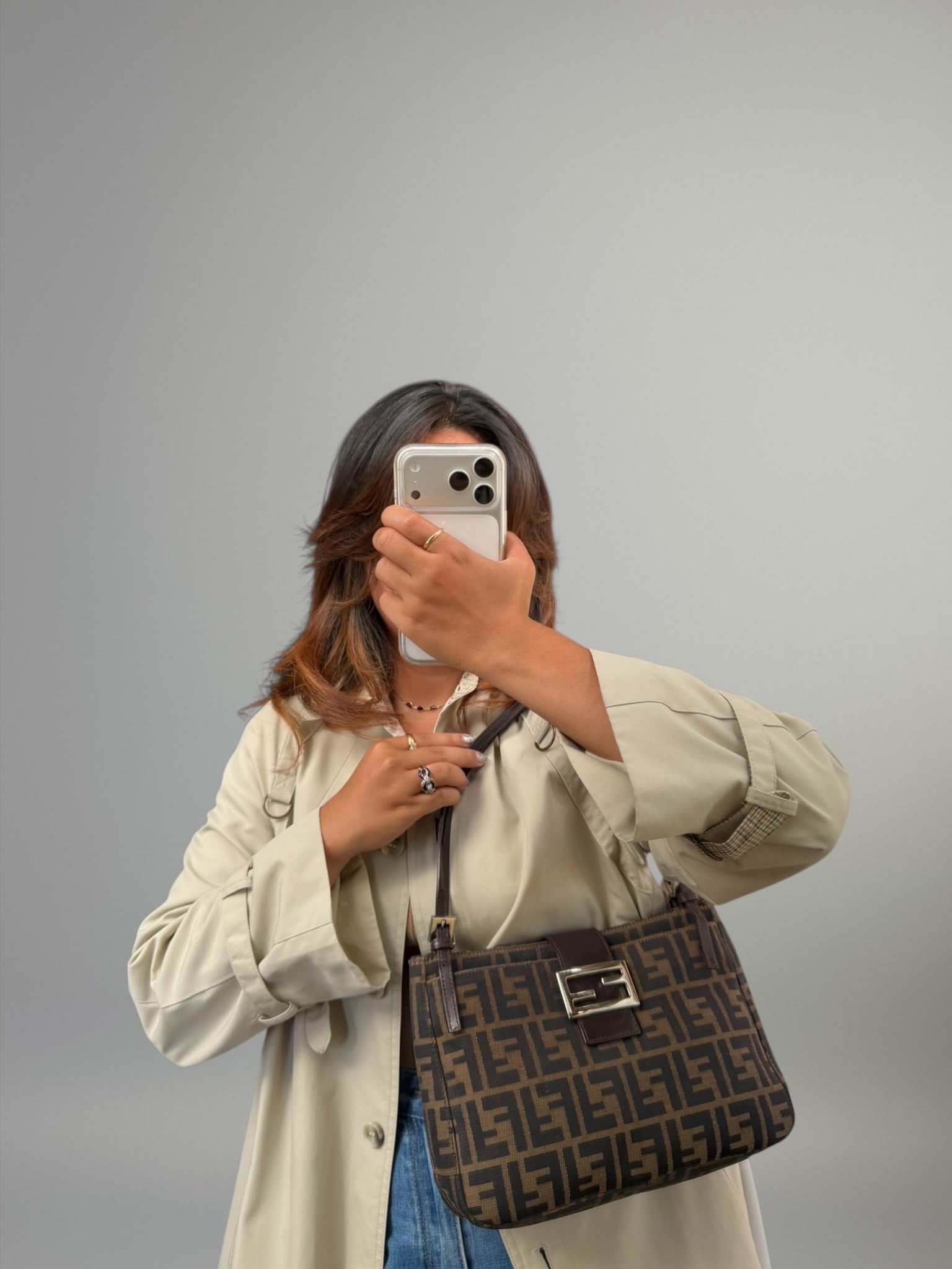 Fendi Baguette Zucca Tote