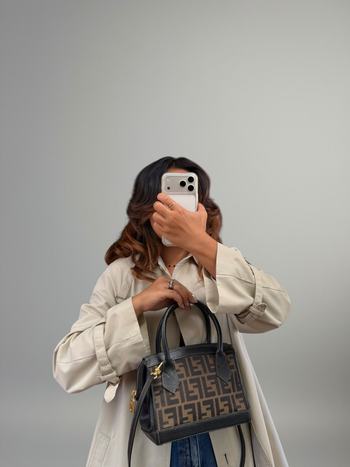Fendi Mini Top Handle Zucca