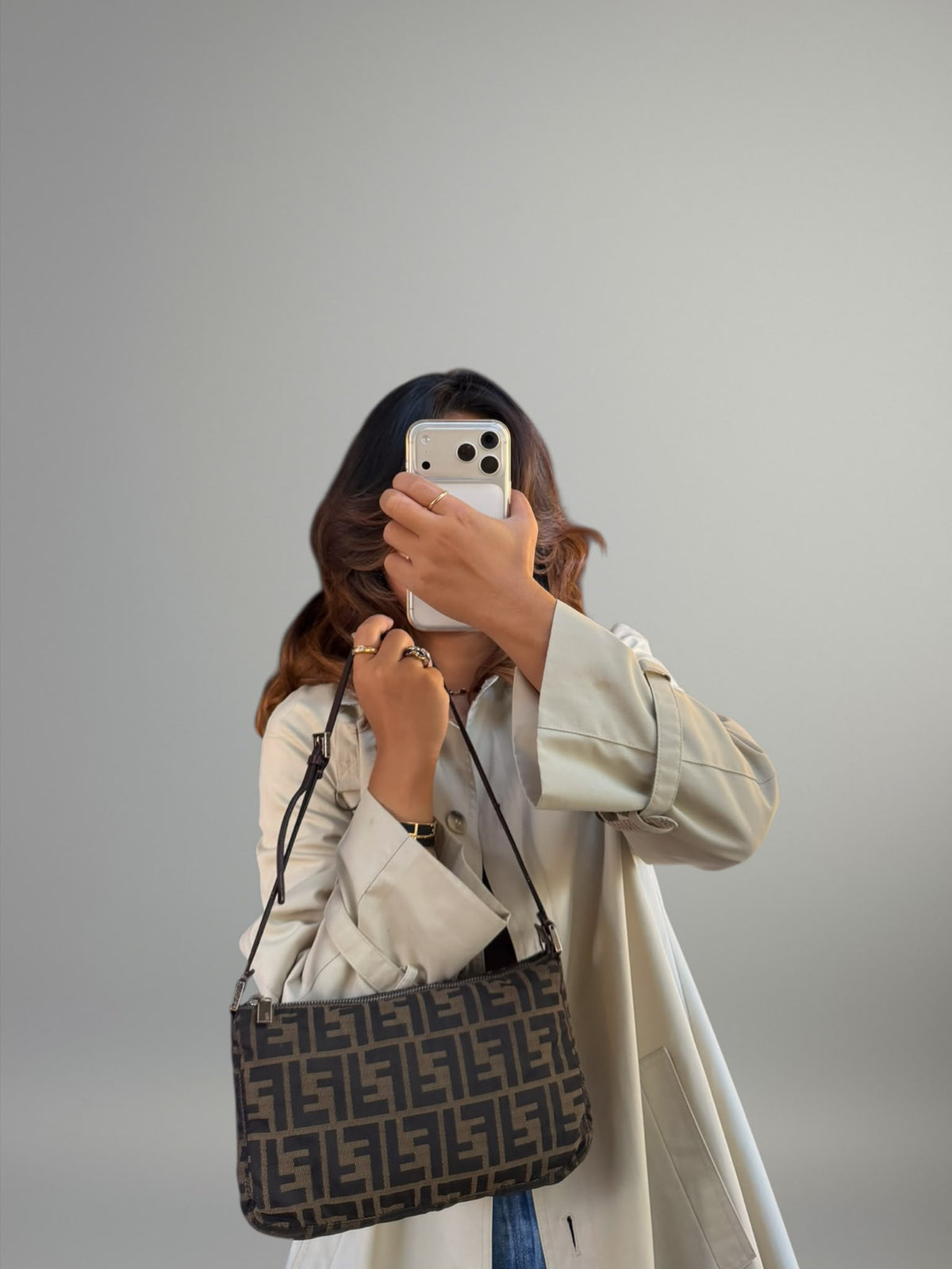 Fendi Zucca Pochette
