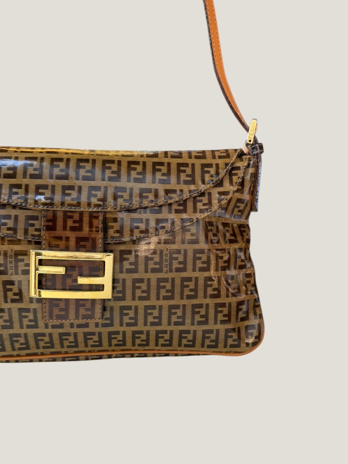 Fendi Zucchino Crystal Double Flap