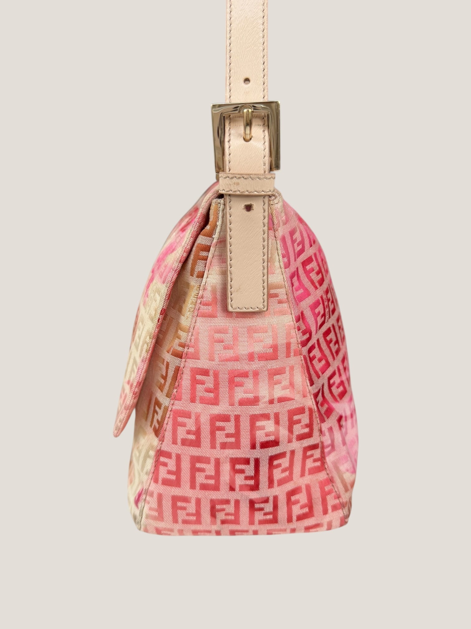 Fendi Mamma Baguette Rosa Floreale