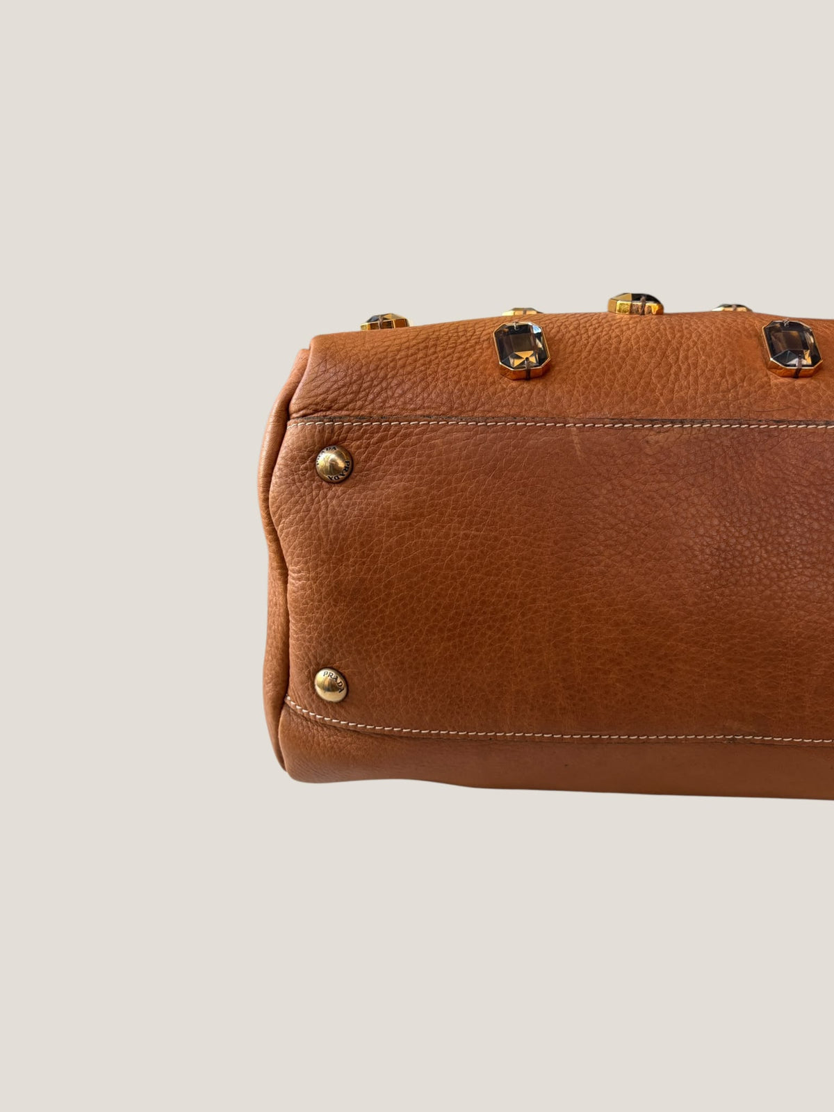 Prada Cervo Bauletto con Cristalli