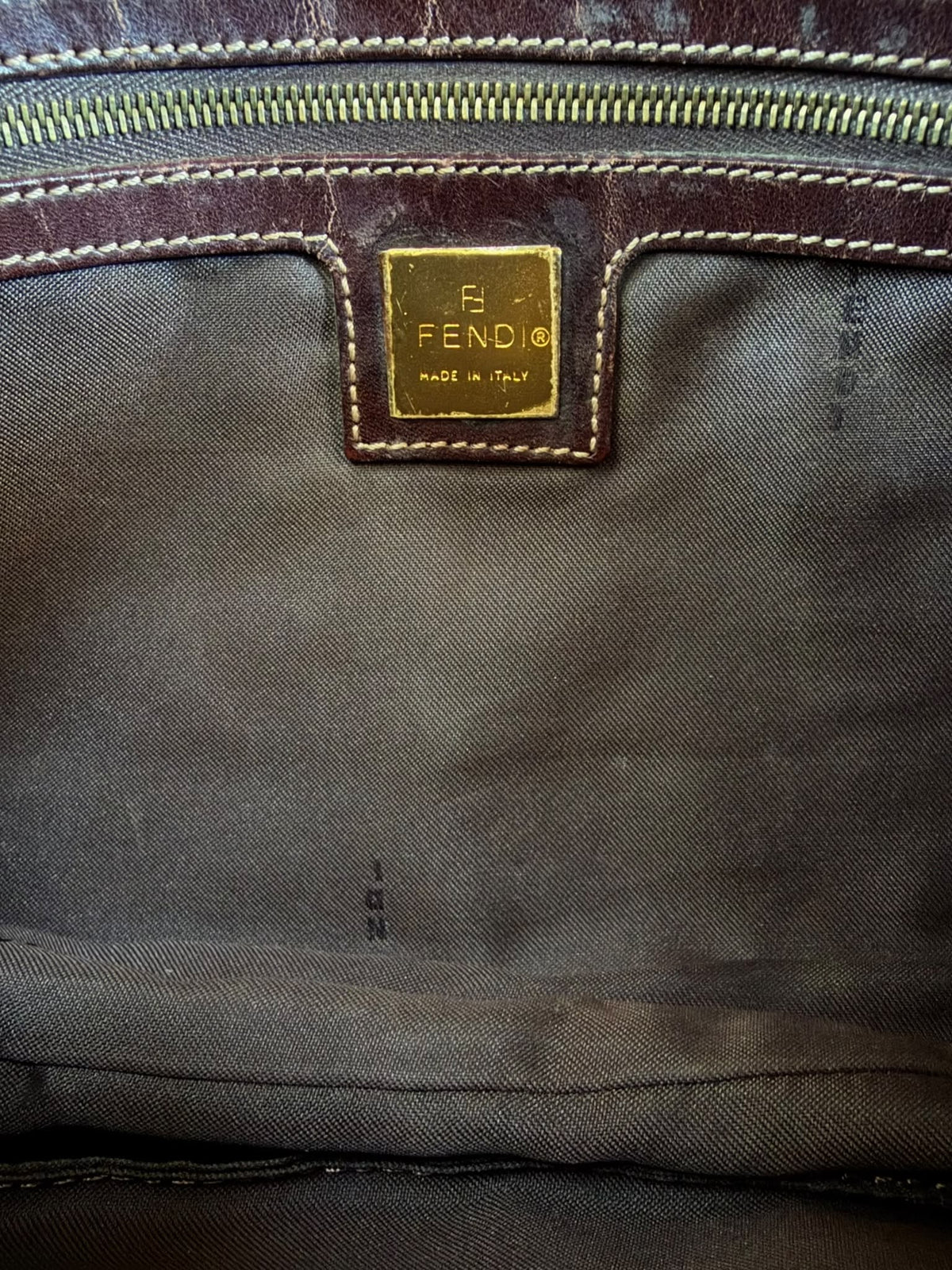 Fendi Zucchino Crystal Double Flap