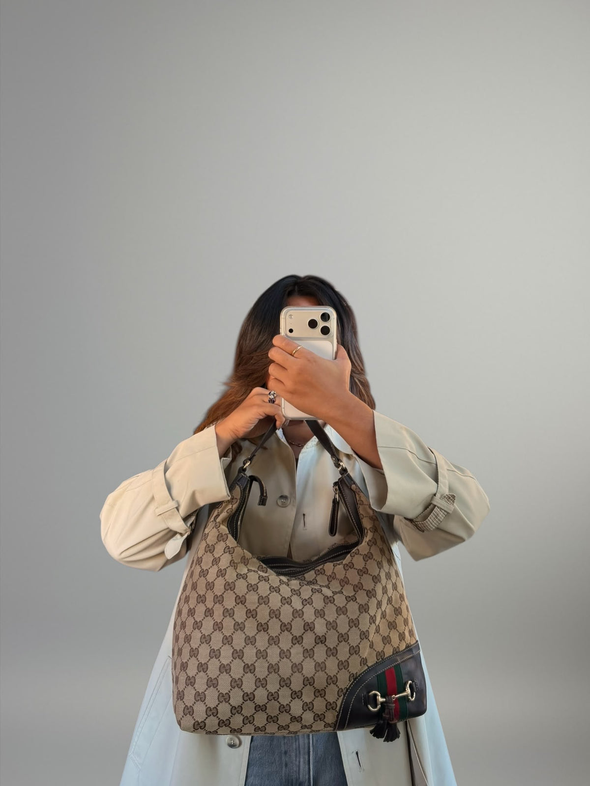 Gucci Web Horsebit Hobo