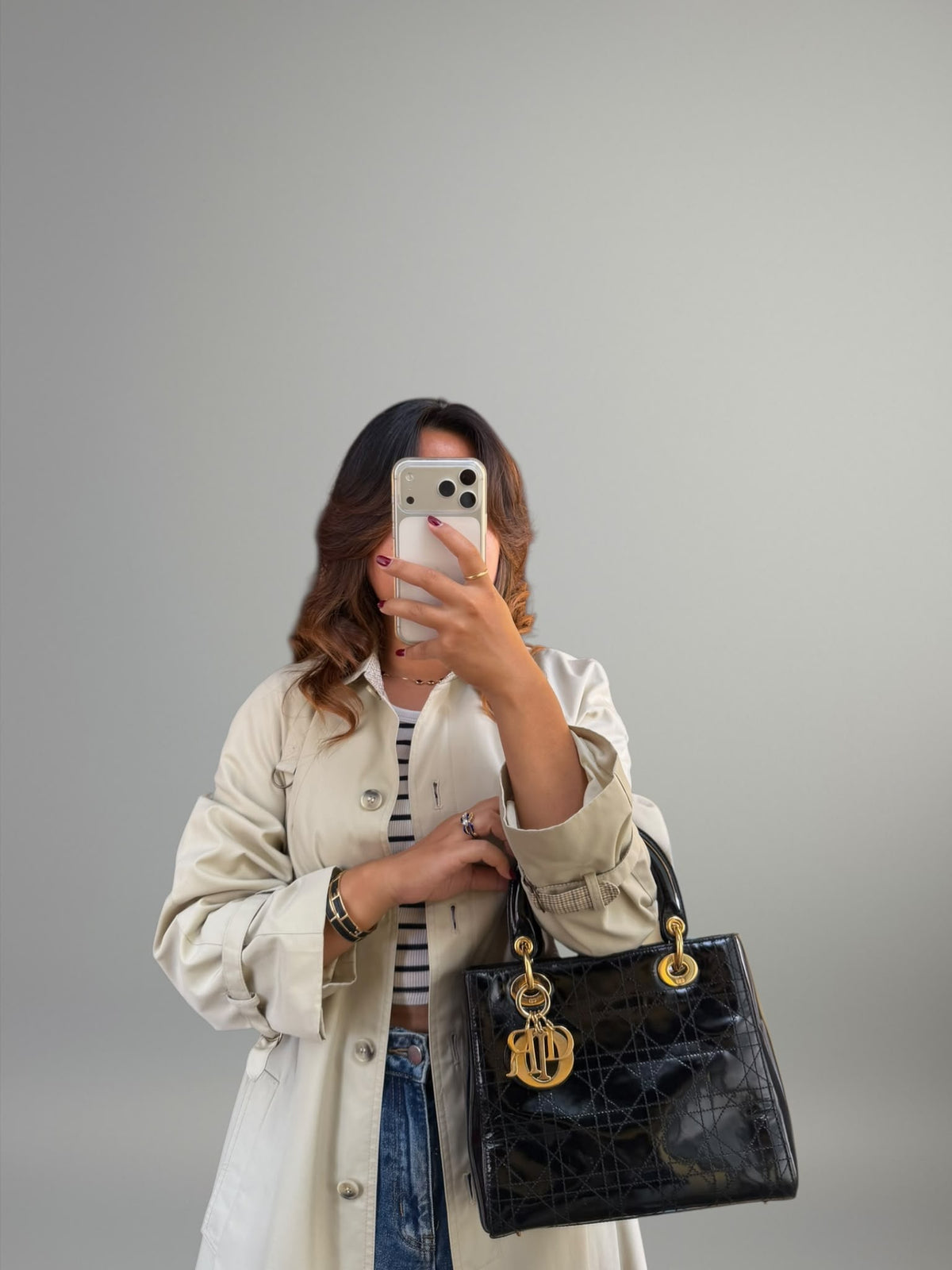 Lady Dior Vernice Nera