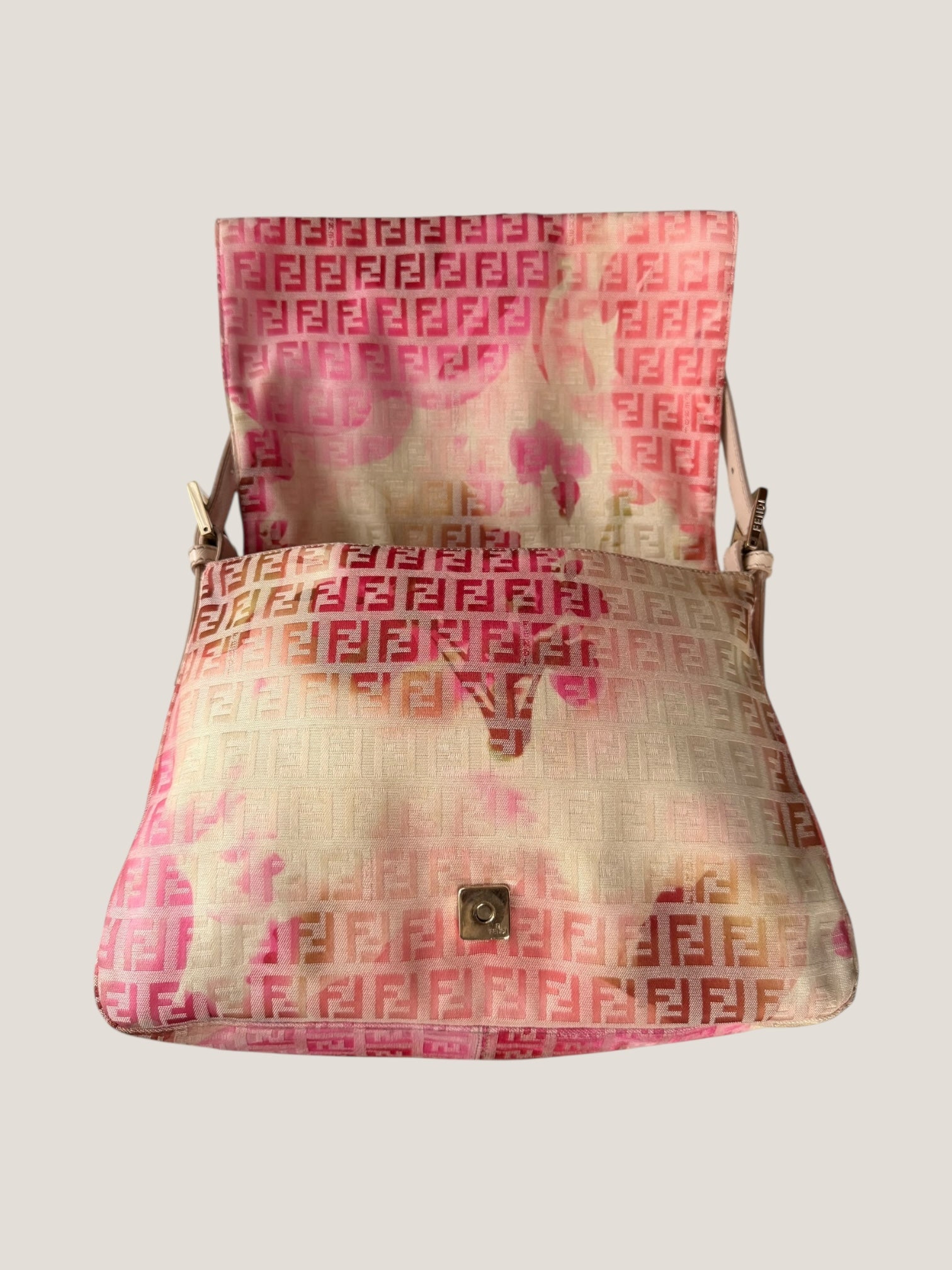 Fendi Mamma Baguette Rosa Floreale