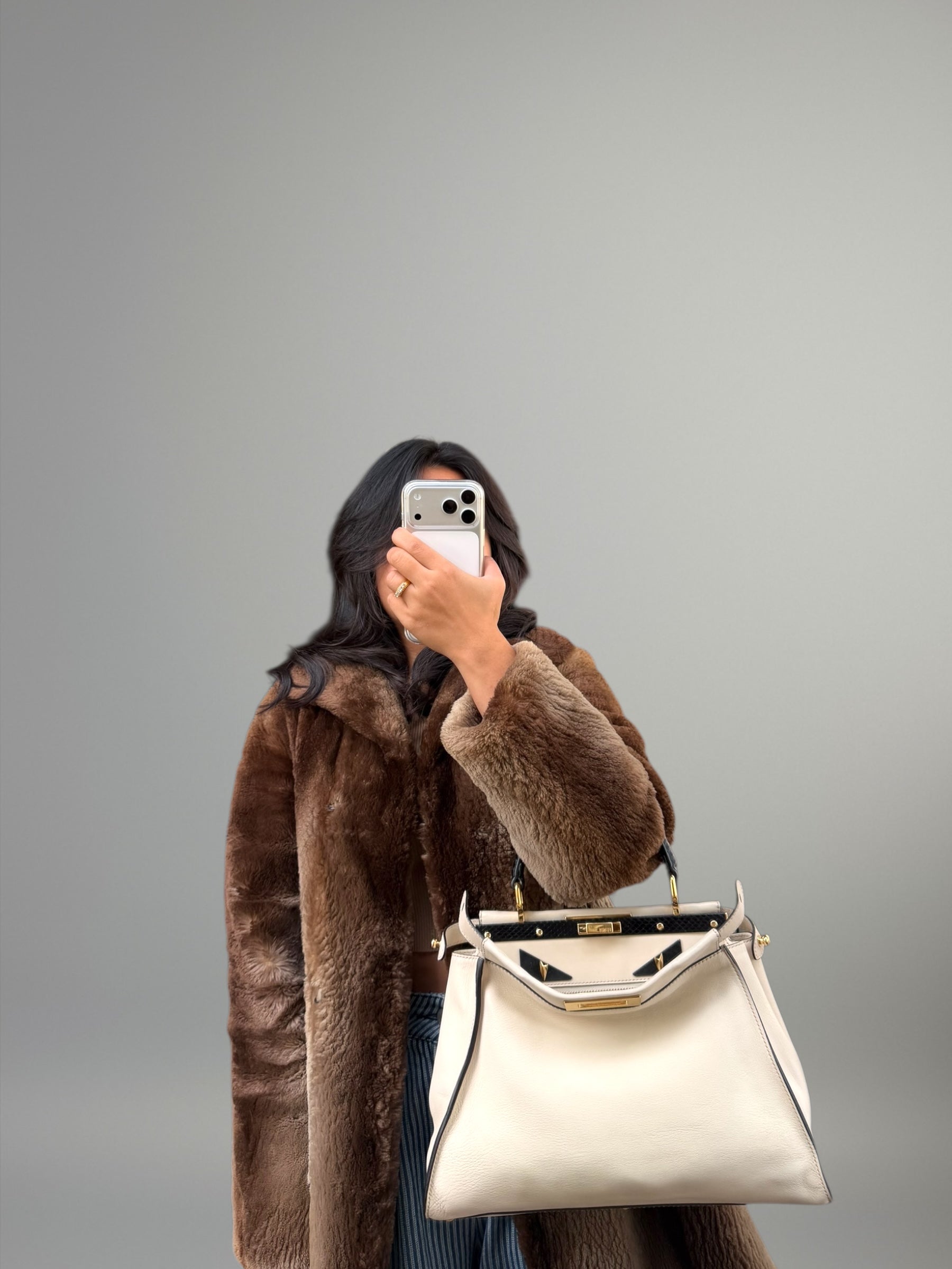 Fendi Peekaboo ISeeU Python Handle