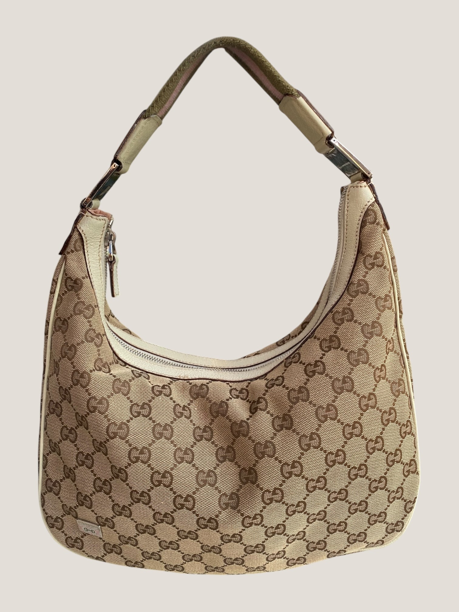 Gucci hobo web rosa e verde