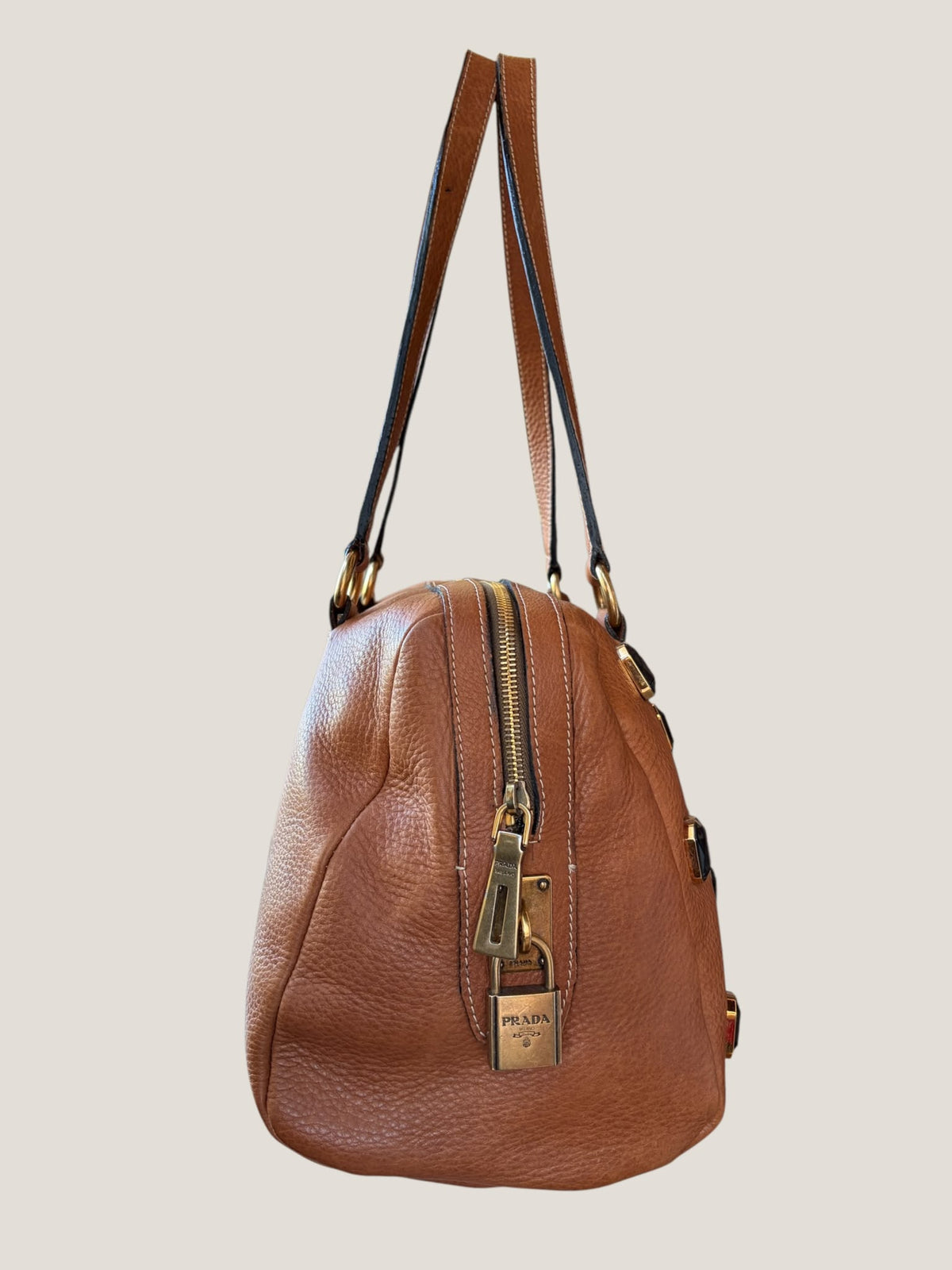 Prada Cervo Bauletto con Cristalli
