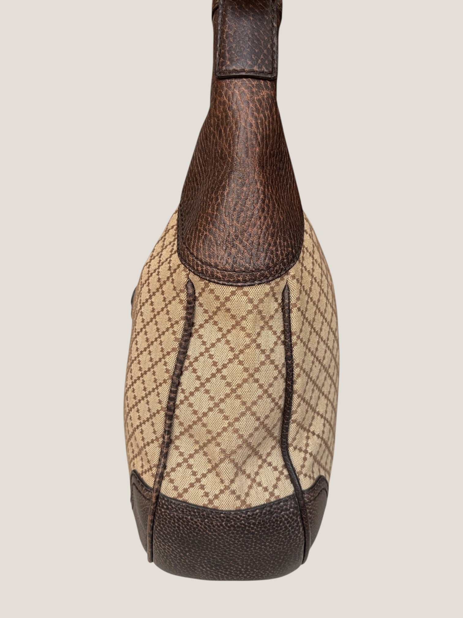 Gucci Hobo Diamante con dettagli Horsebit