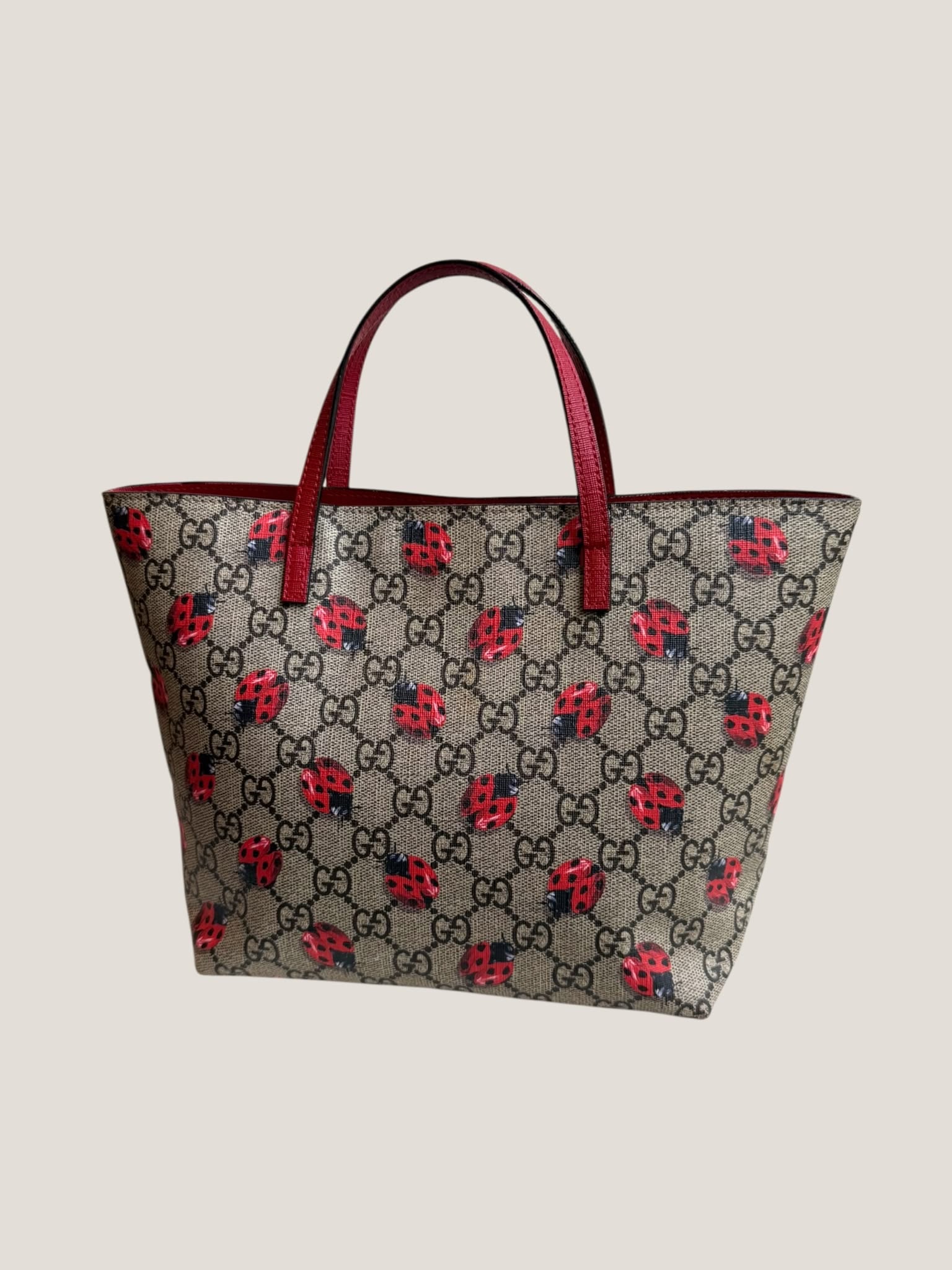 Gucci GG Supreme Coccinelle Tote