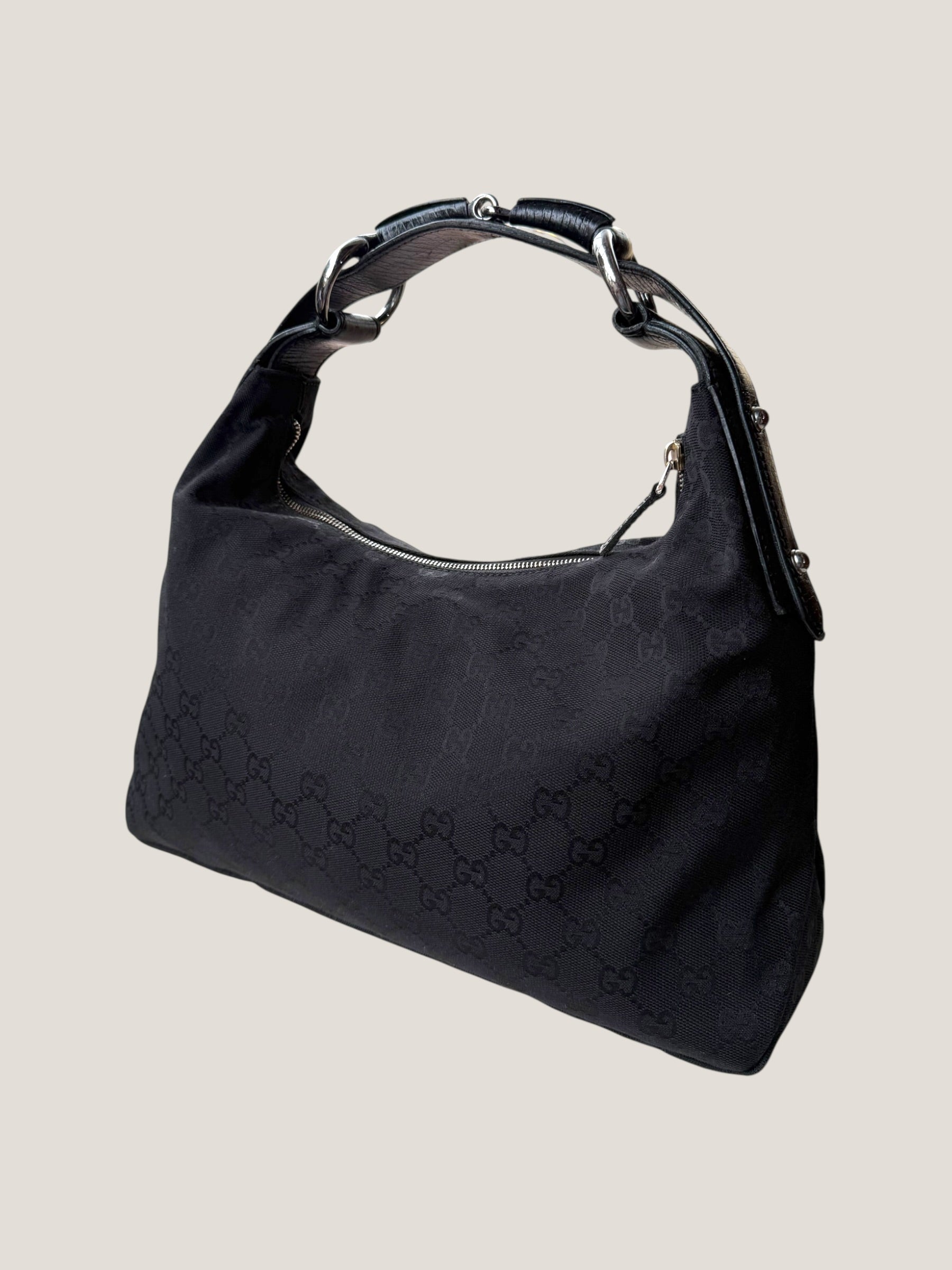 Gucci Horsebit Hobo GG Canvas