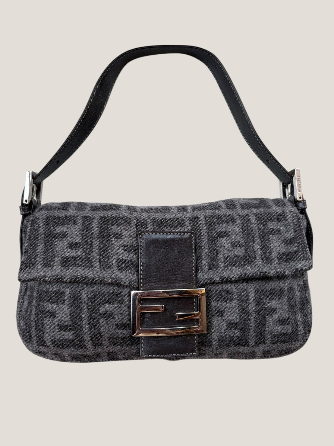 Fendi Baguette Wool Monogram
