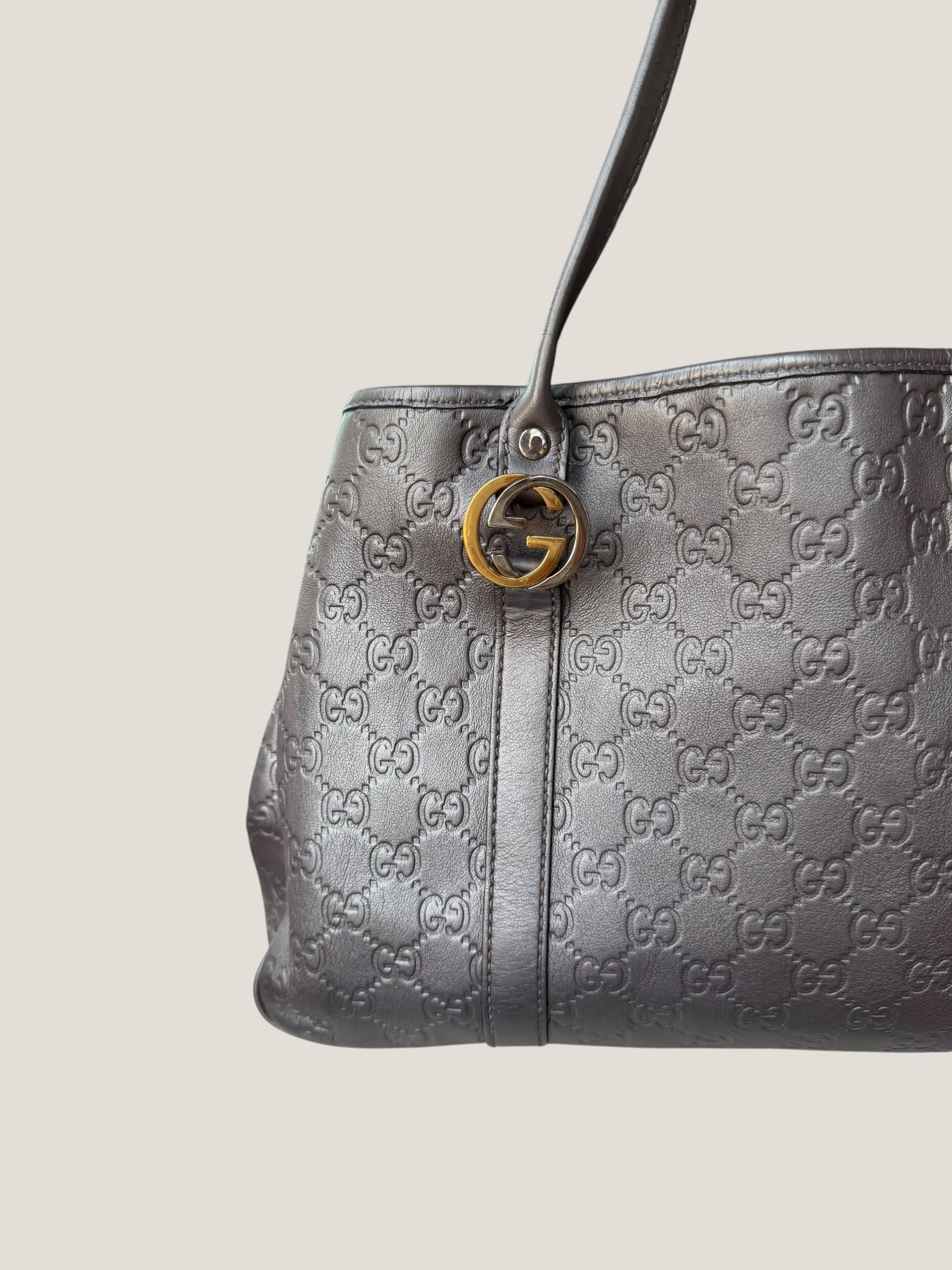 Gucci Metallic GG Twins Tote