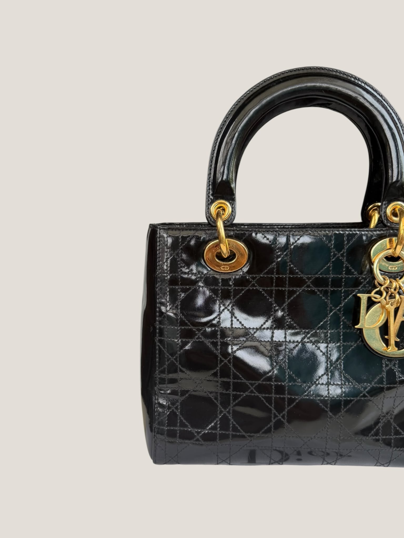 Lady Dior Vernice Nera