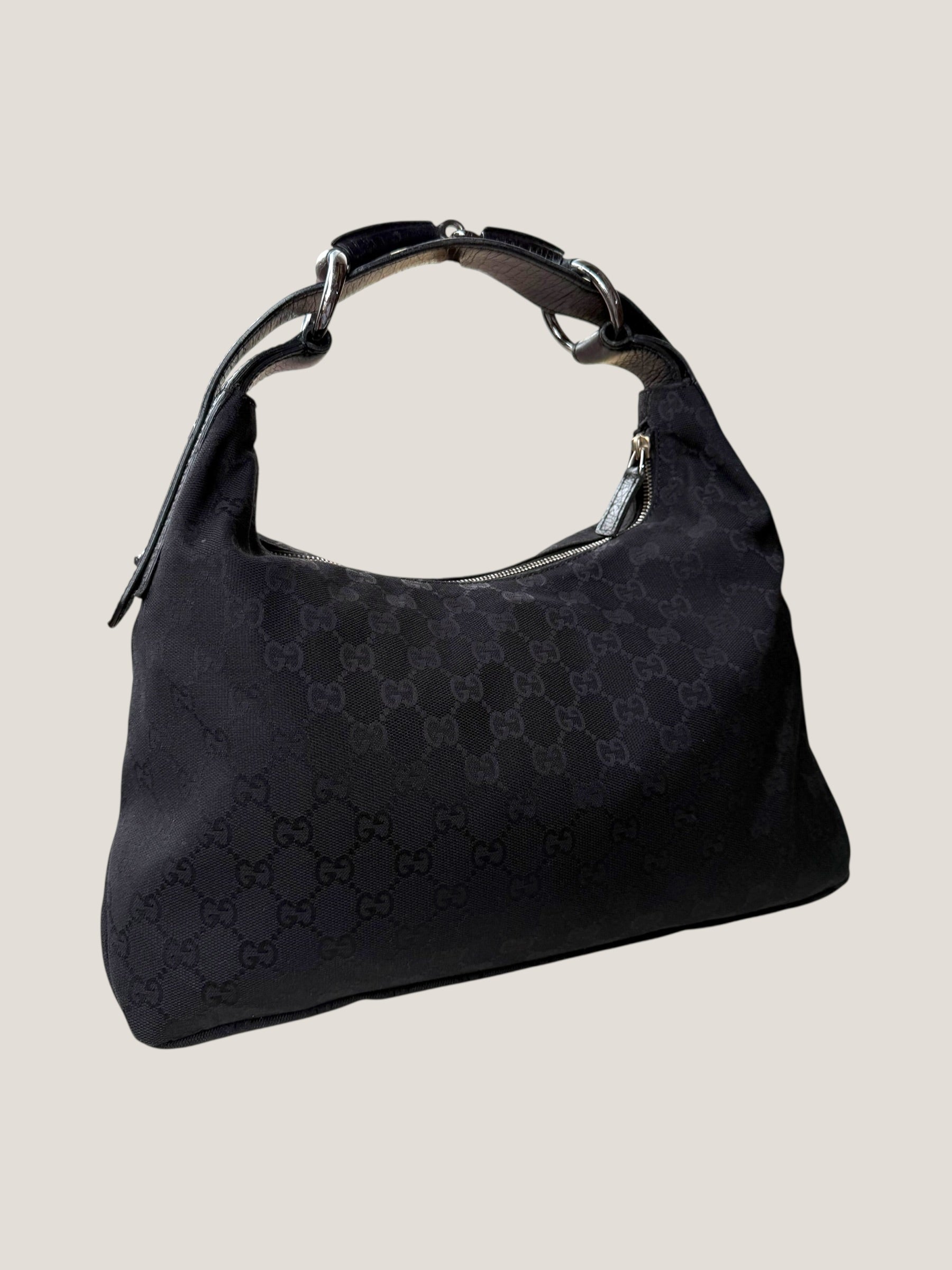 Gucci Horsebit Hobo GG Canvas