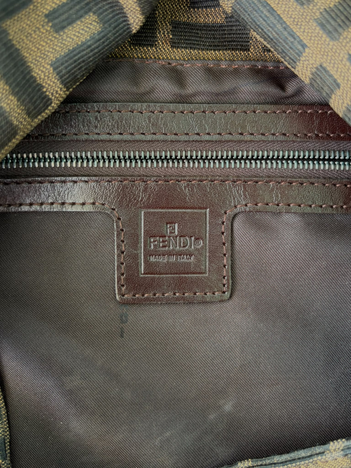 Fendi Mamma Baguette Zucca