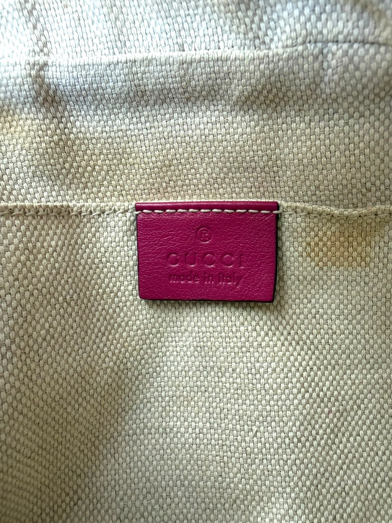 Gucci Soho Disco Vernice Rosso Fucsia