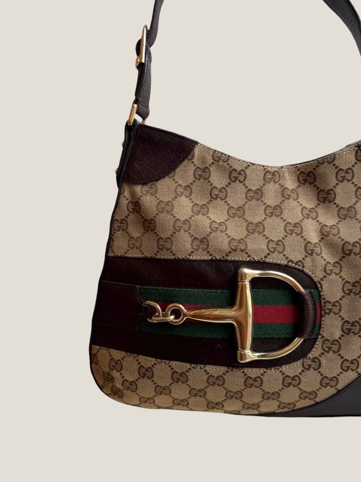 Gucci Horsebit Web Hobo