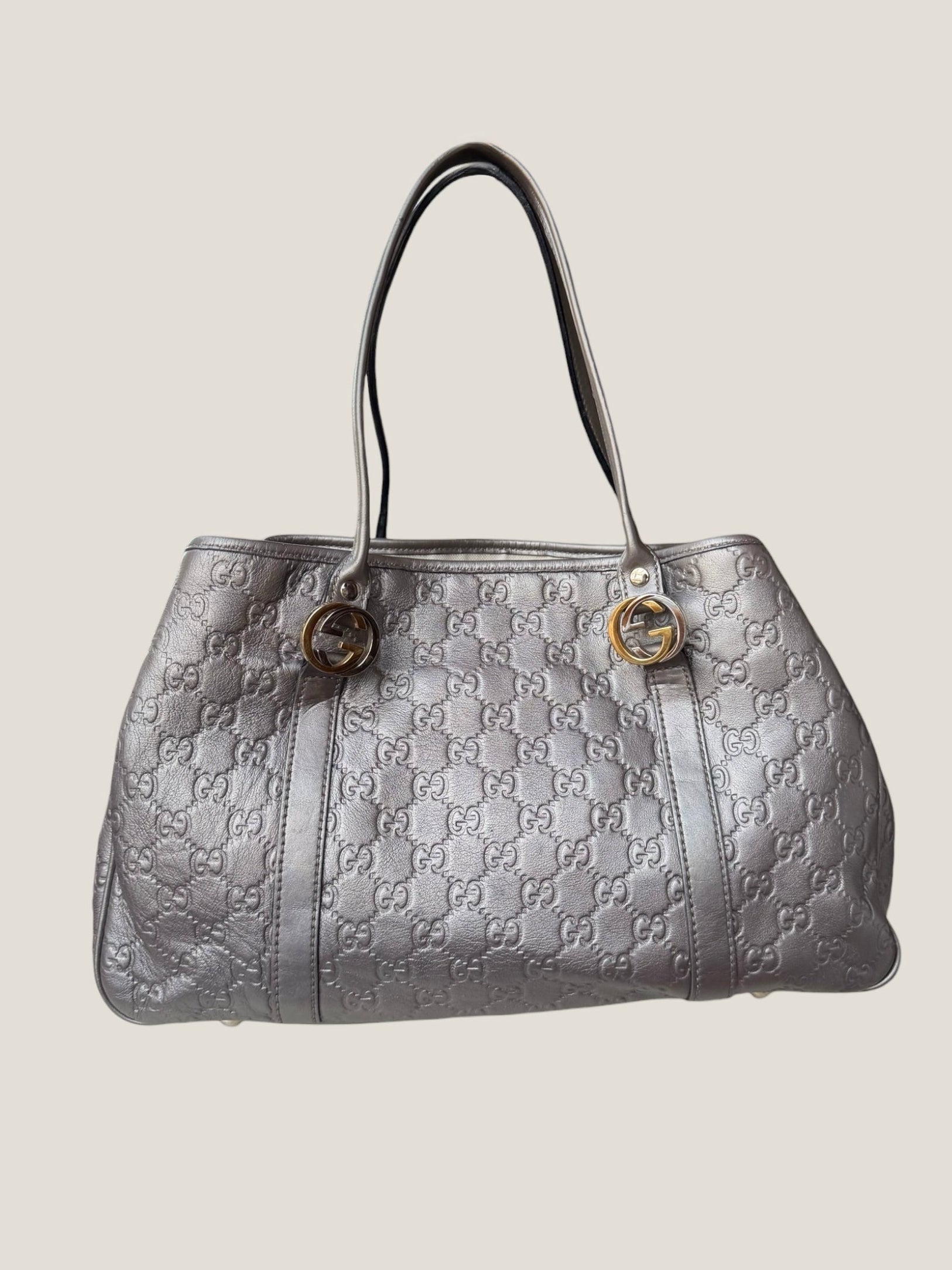 Gucci Metallic GG Twins Tote
