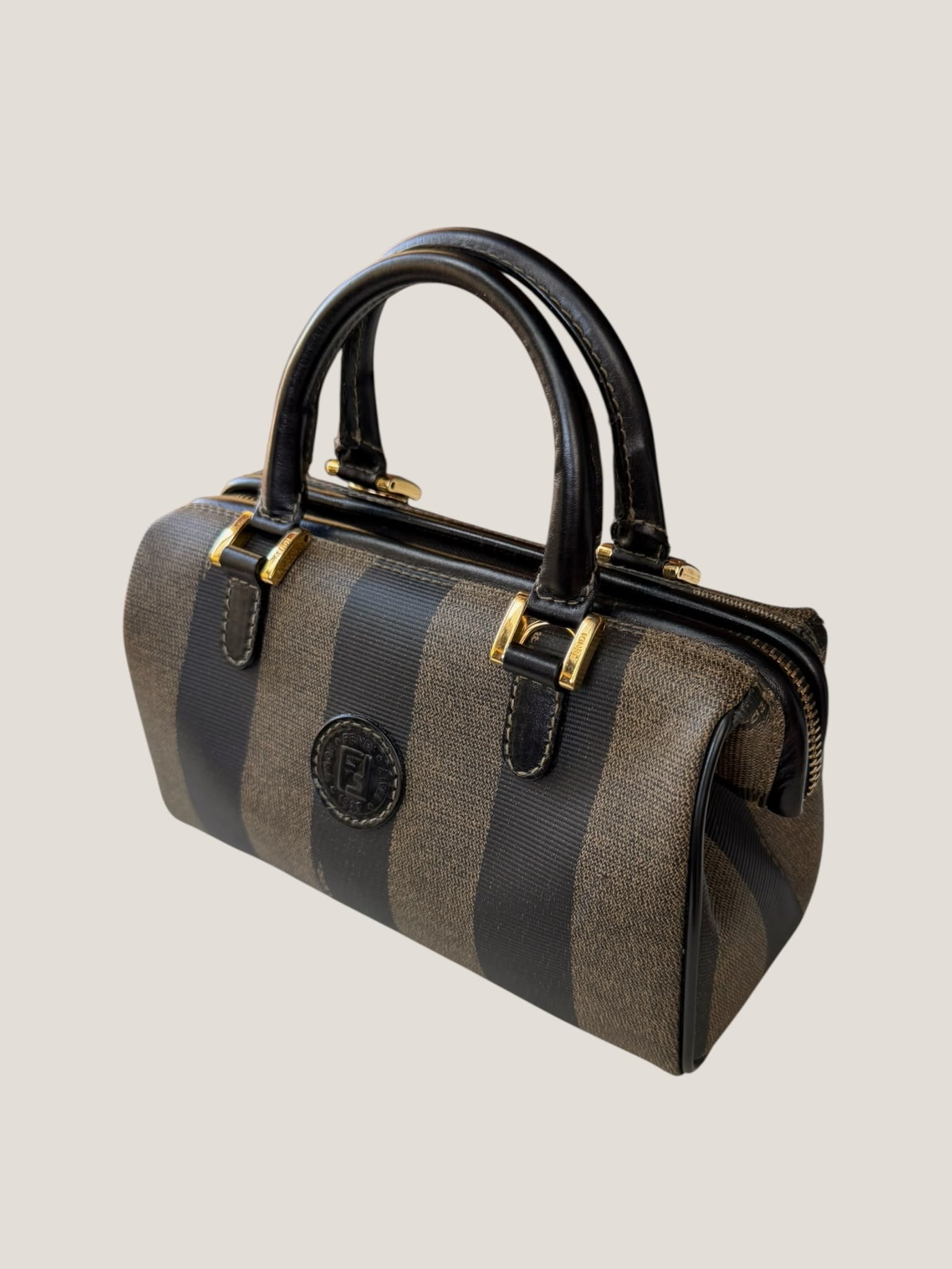 Fendi Pequin Mini Boston