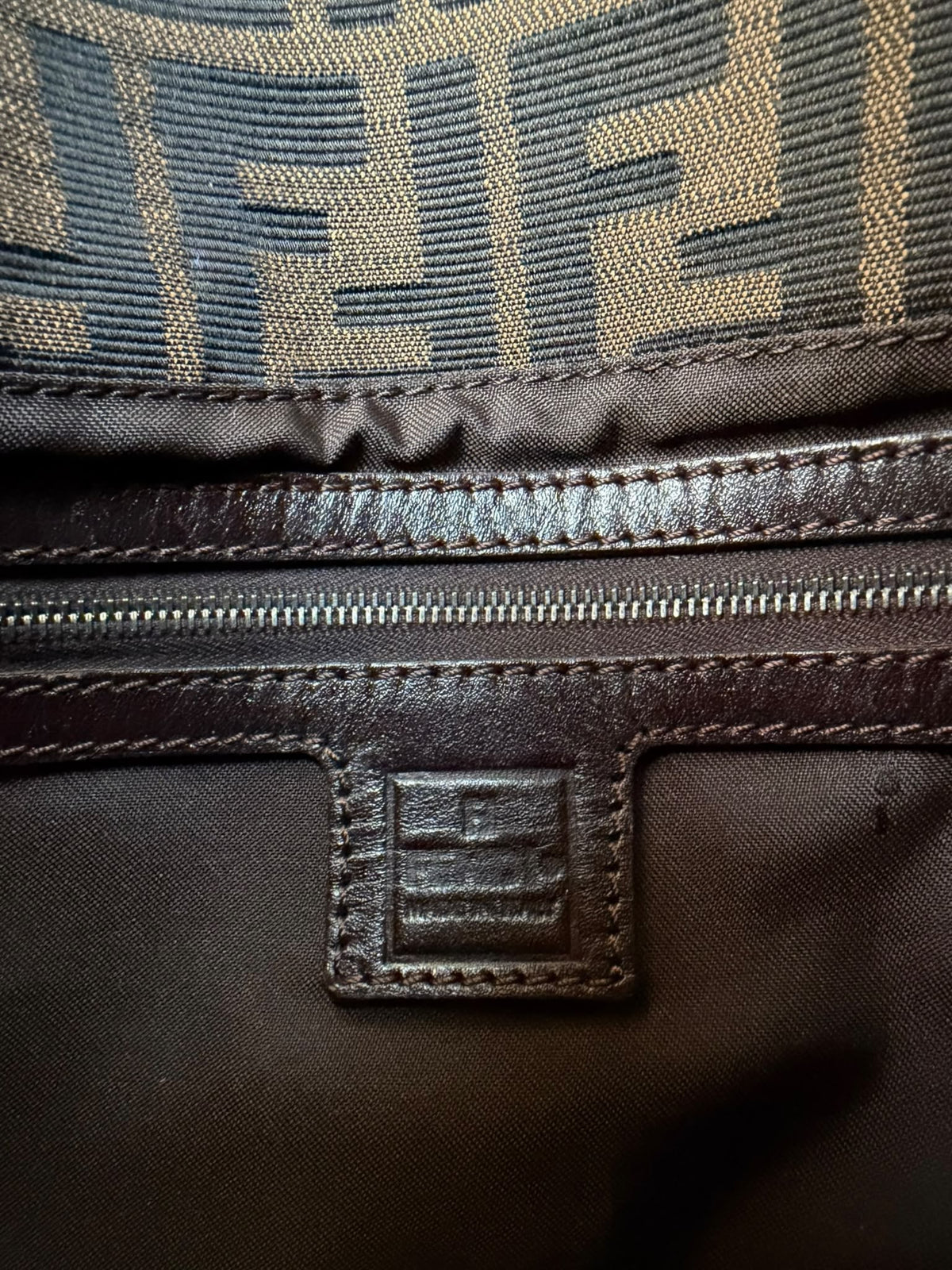 Fendi Mamma Baguette Zucca