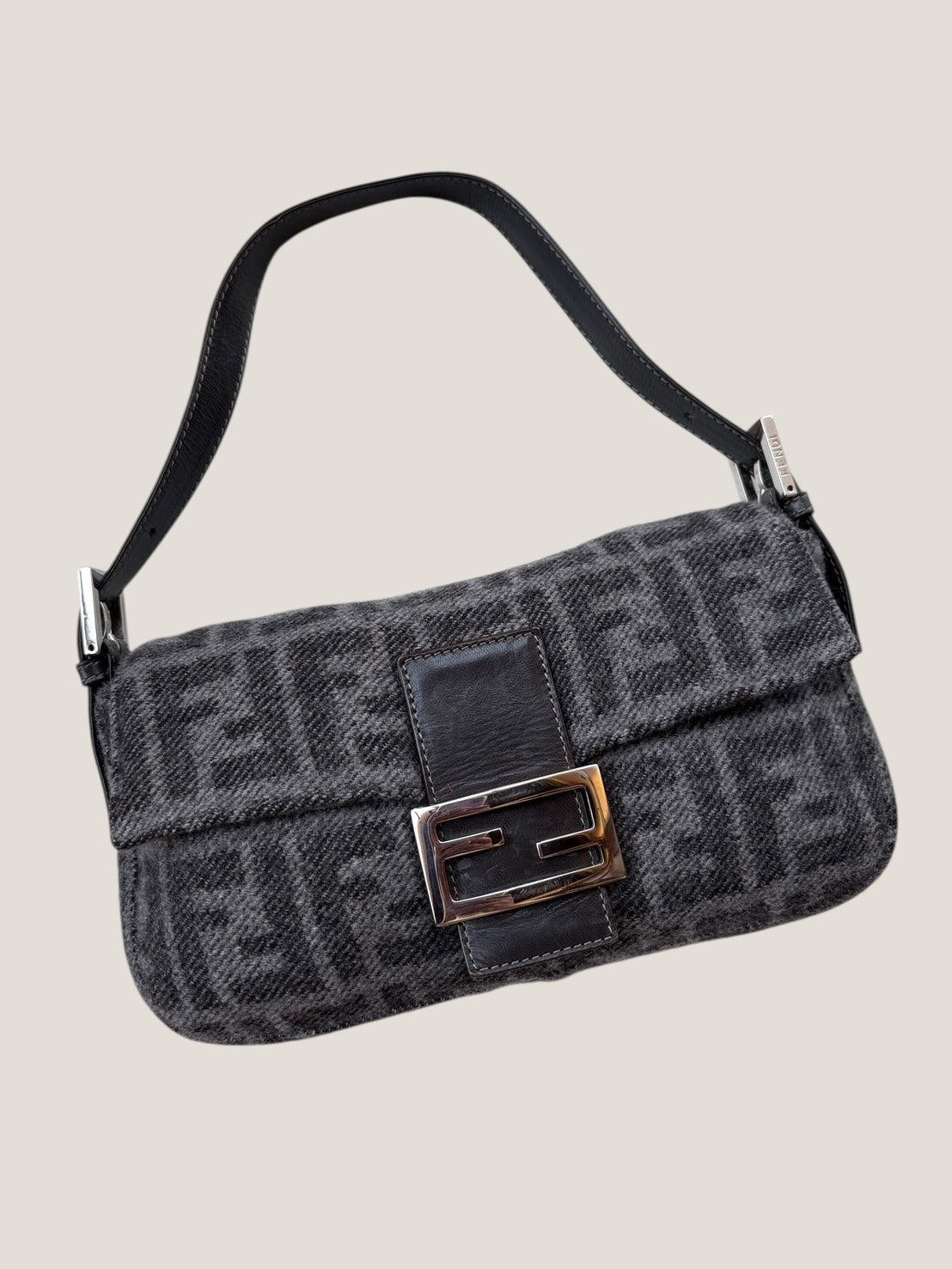 Fendi Baguette Wool Monogram