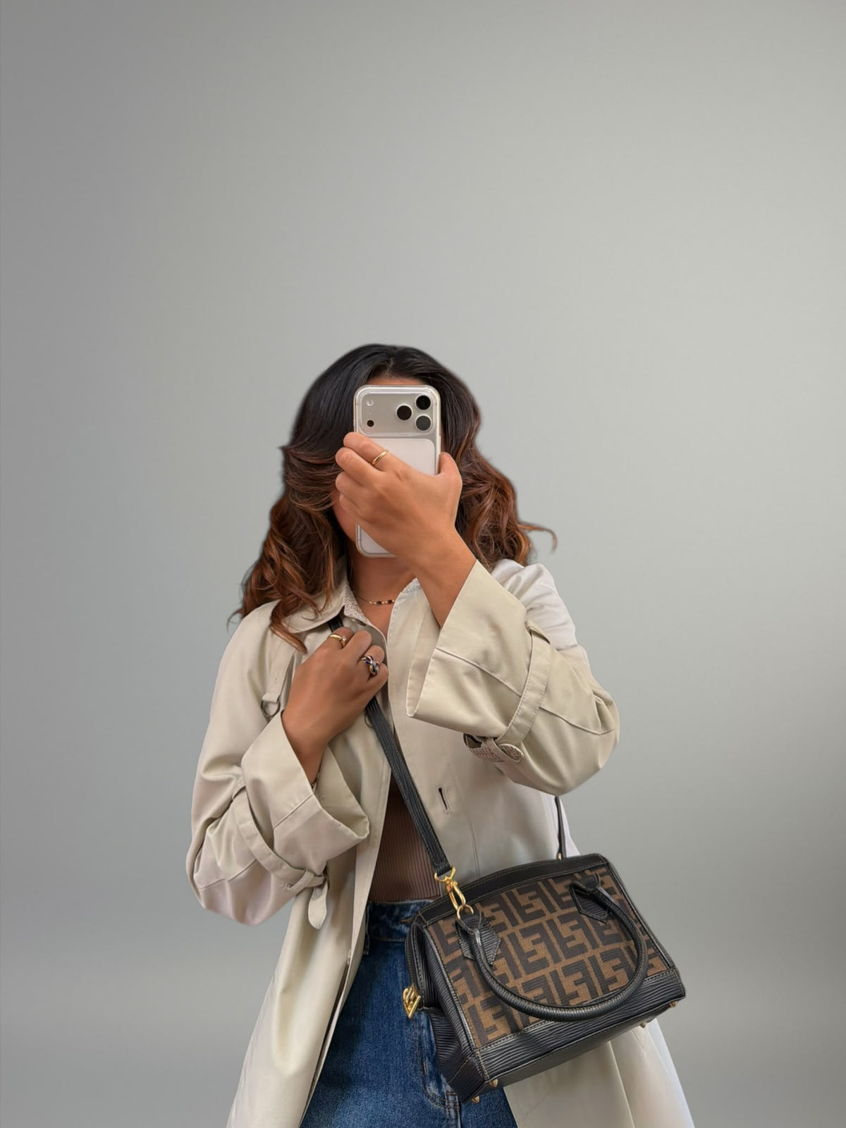 Fendi Mini Top Handle Zucca