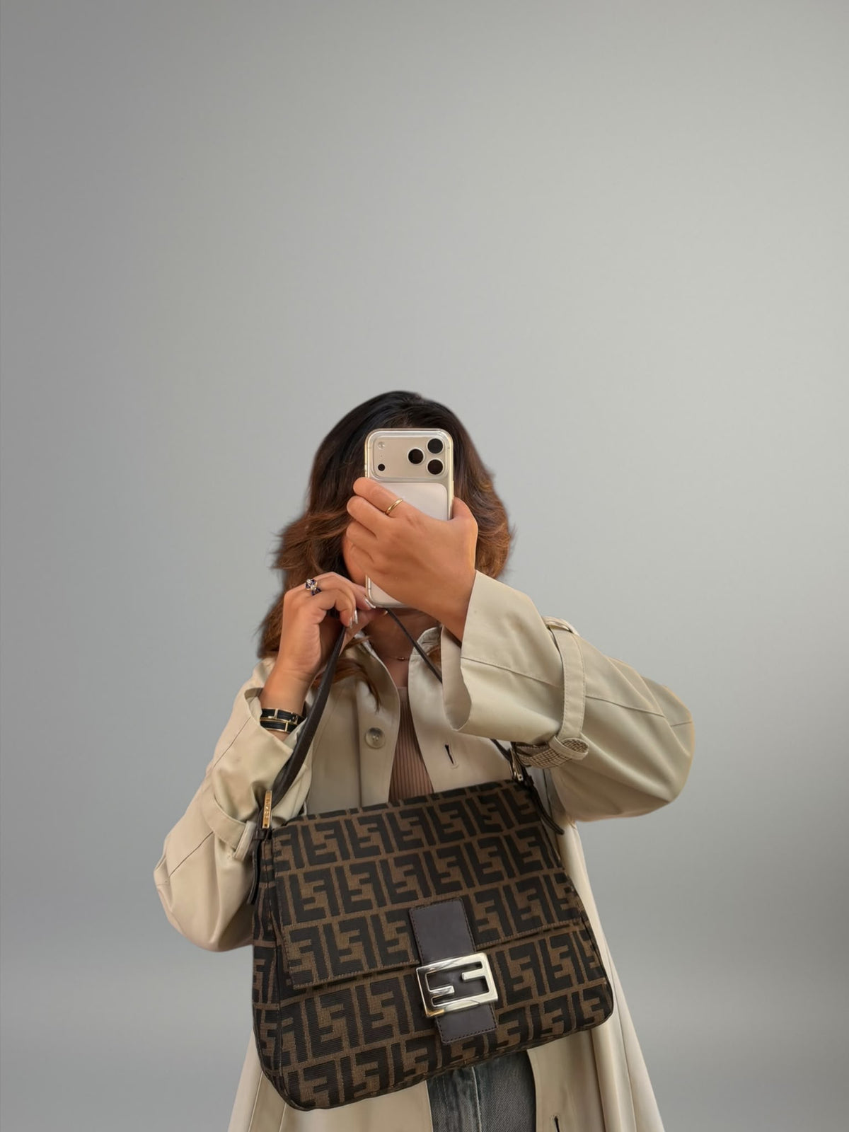 Fendi Mama Baguette Zucca