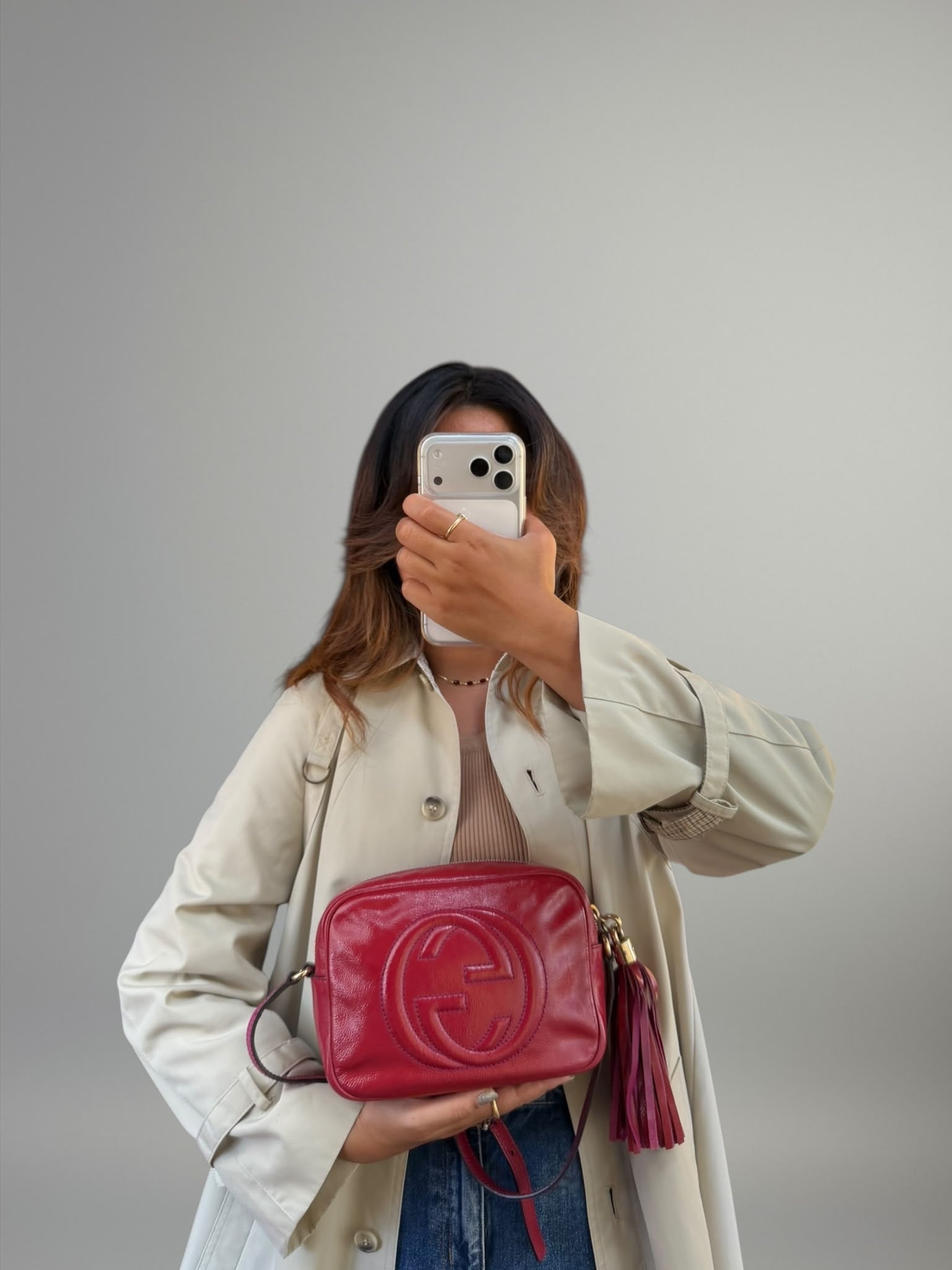 Gucci Soho Disco Vernice Rosso Fucsia