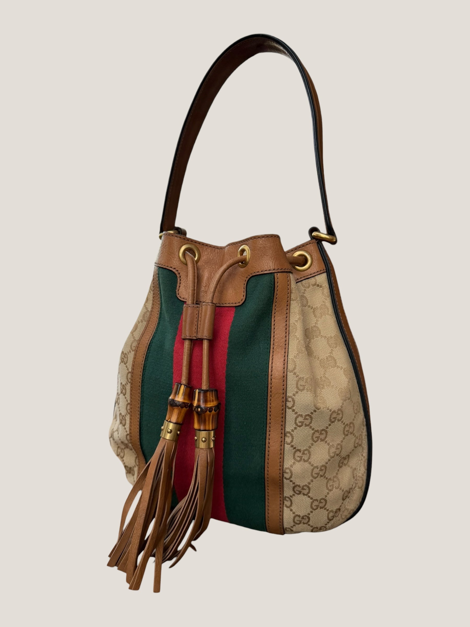 Gucci bucket GG con Web