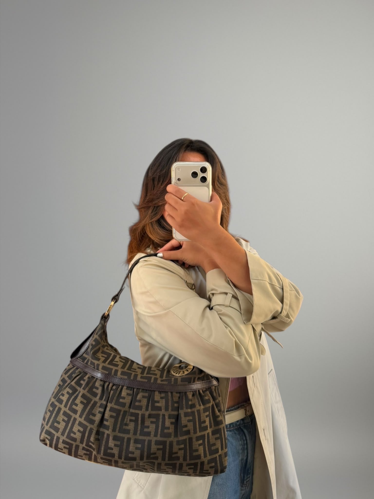 Fendi Chef Zucca Hobo