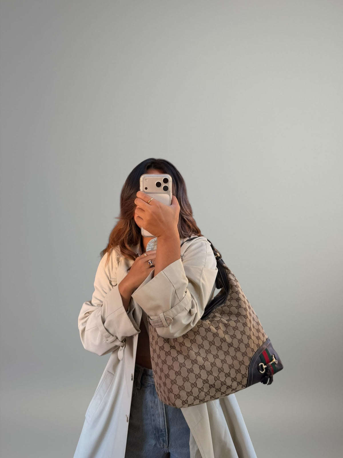 Gucci Web Horsebit Hobo