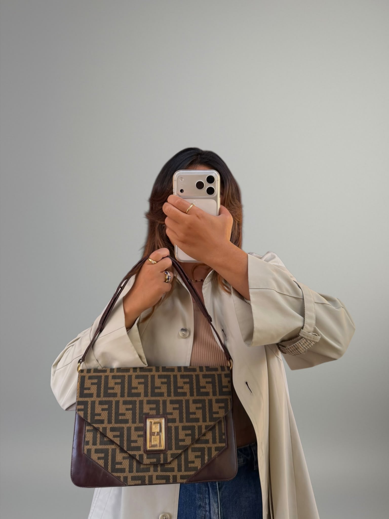 Fendi Vintage Zucca Flap