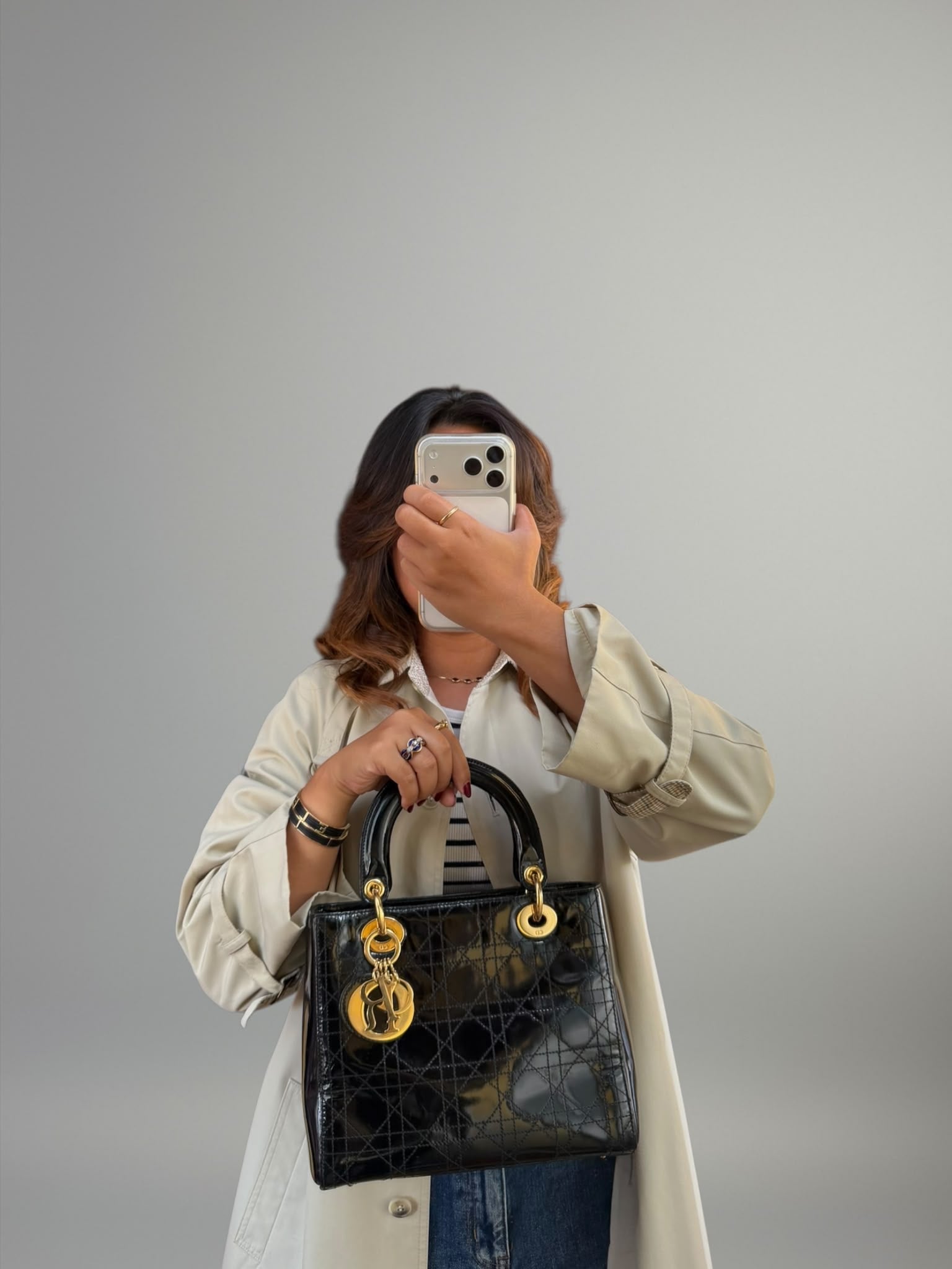Lady Dior Vernice Nera