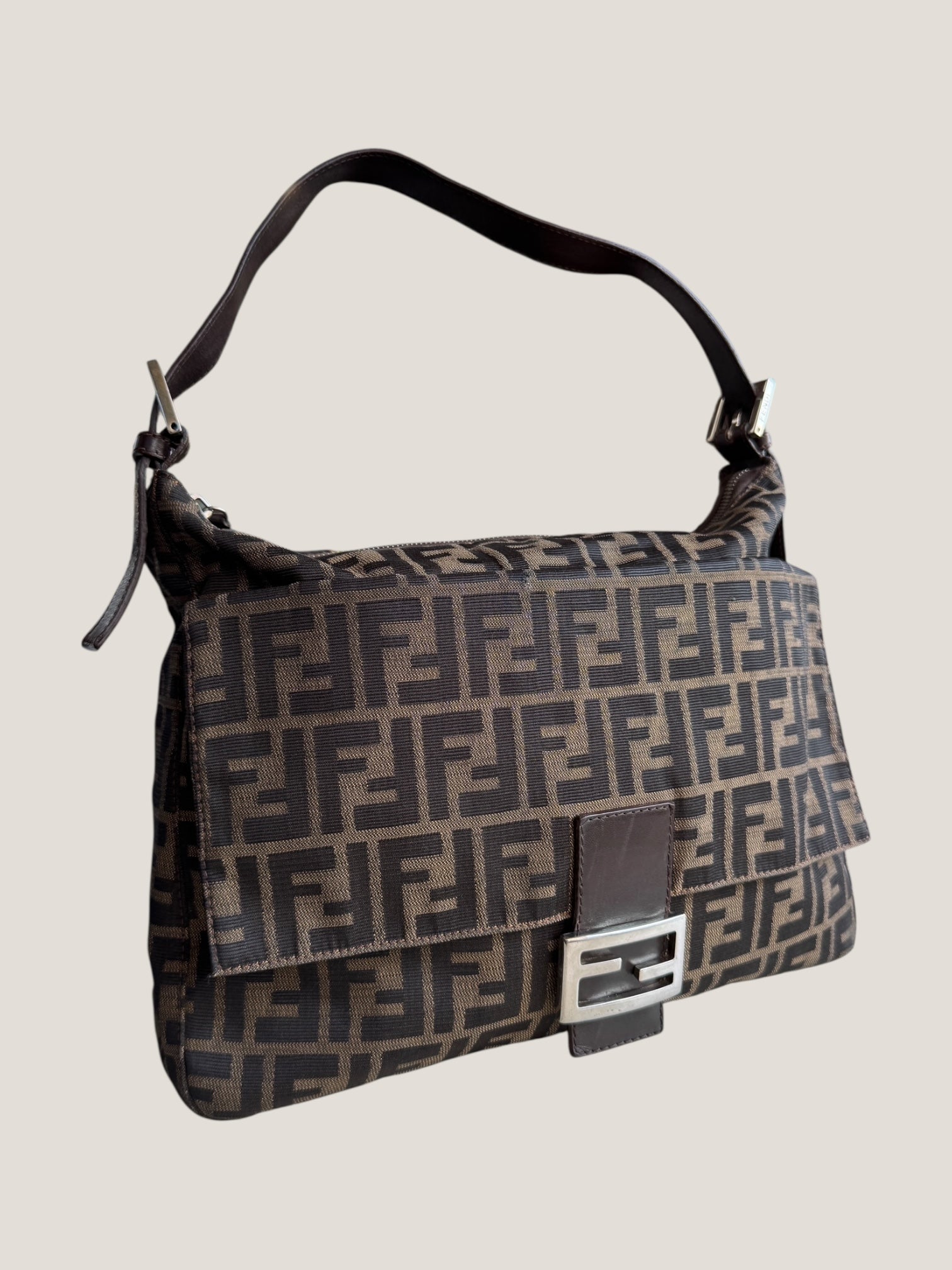 Fendi Mamma Baguette Zucca – Misura Jumbo