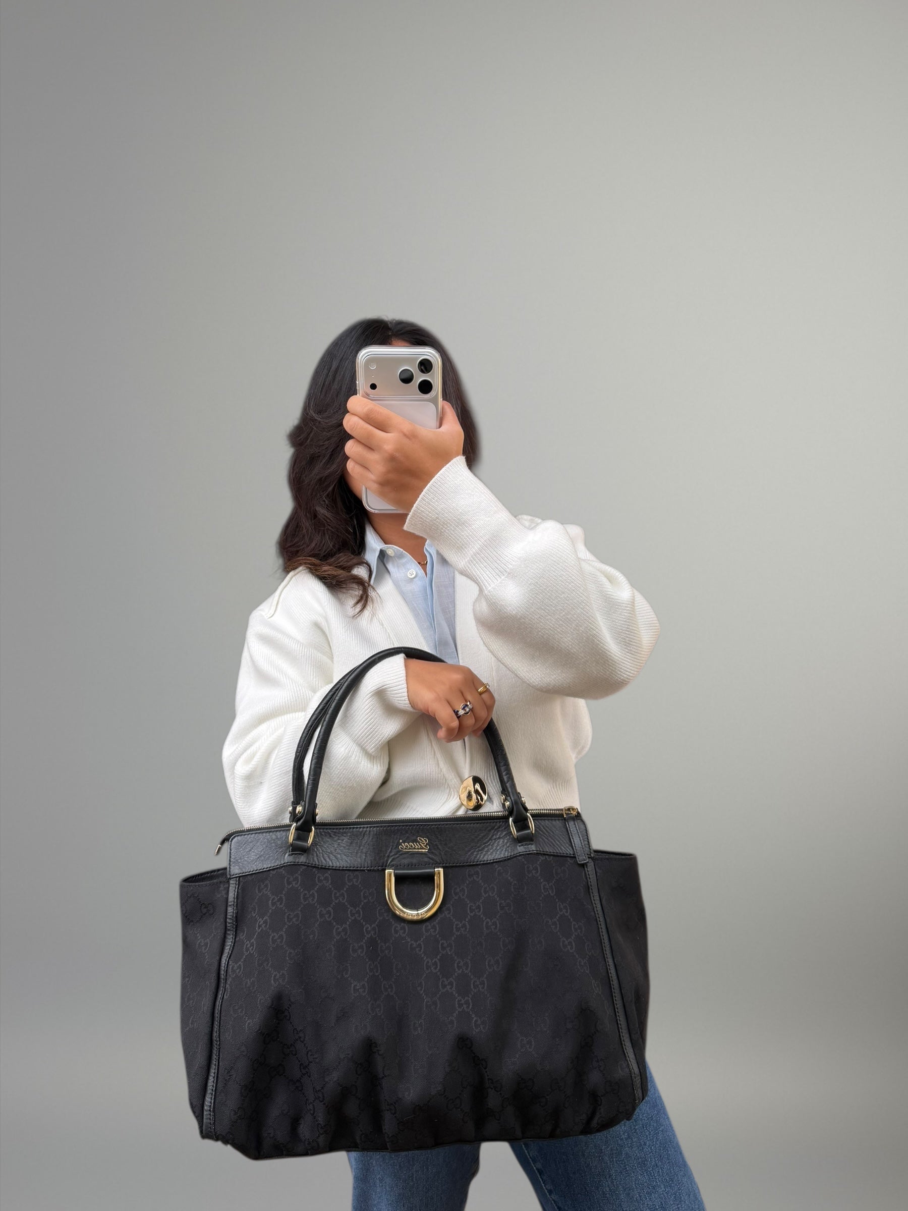 Gucci D ring GG monogram