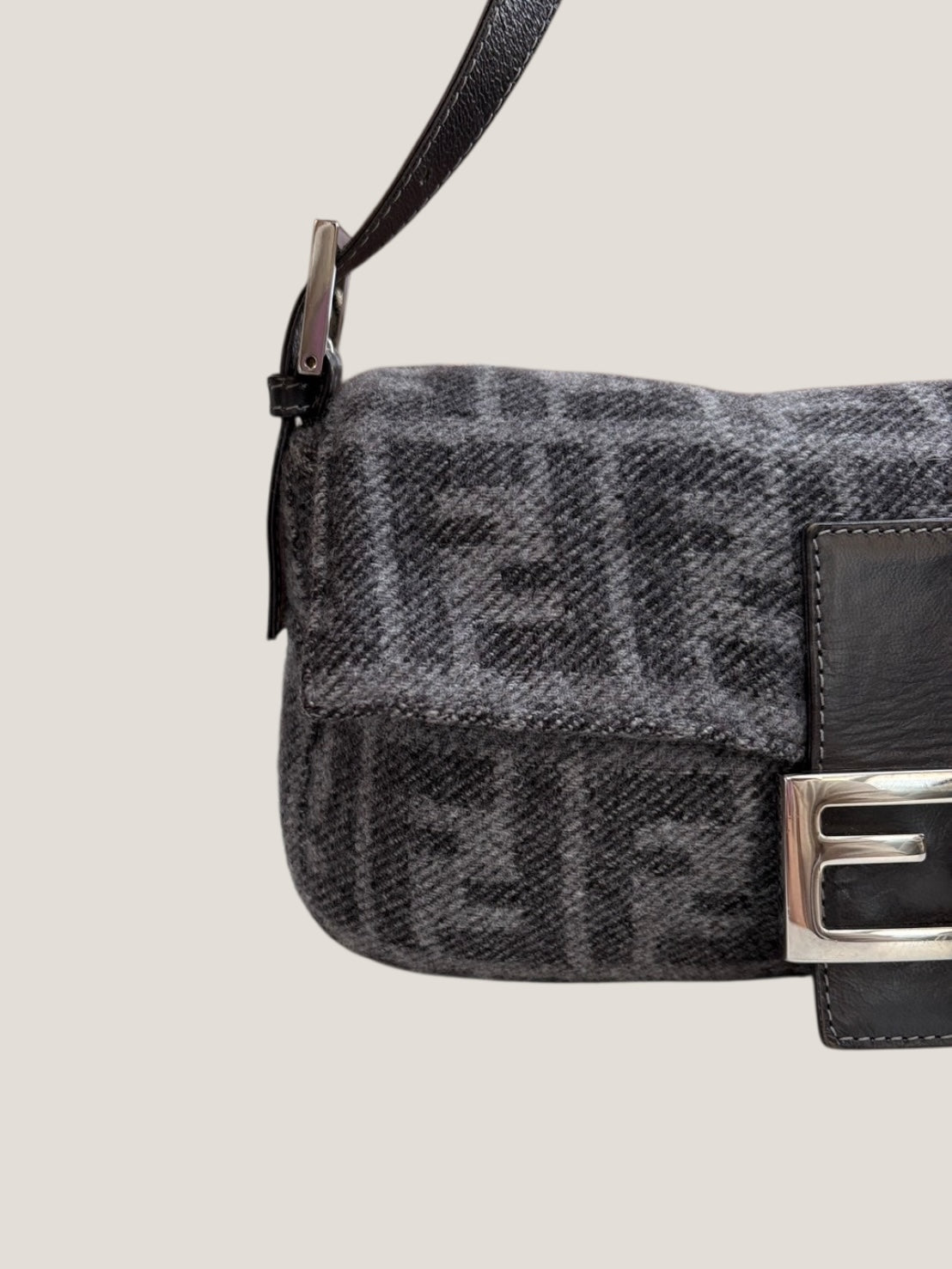 Fendi Baguette Wool Monogram