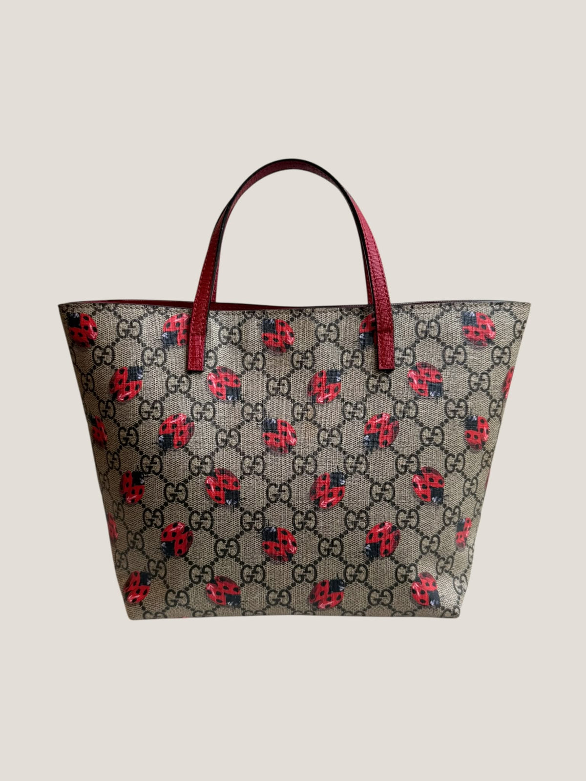 Gucci GG Supreme Coccinelle Tote