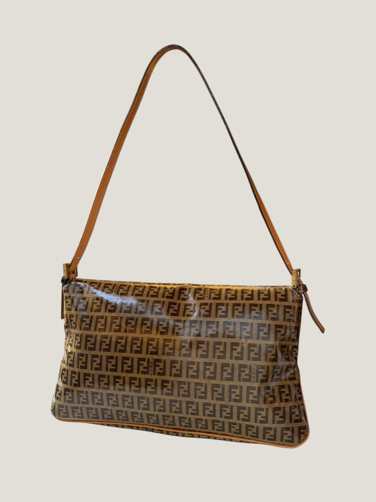 Fendi Zucchino Crystal Double Flap